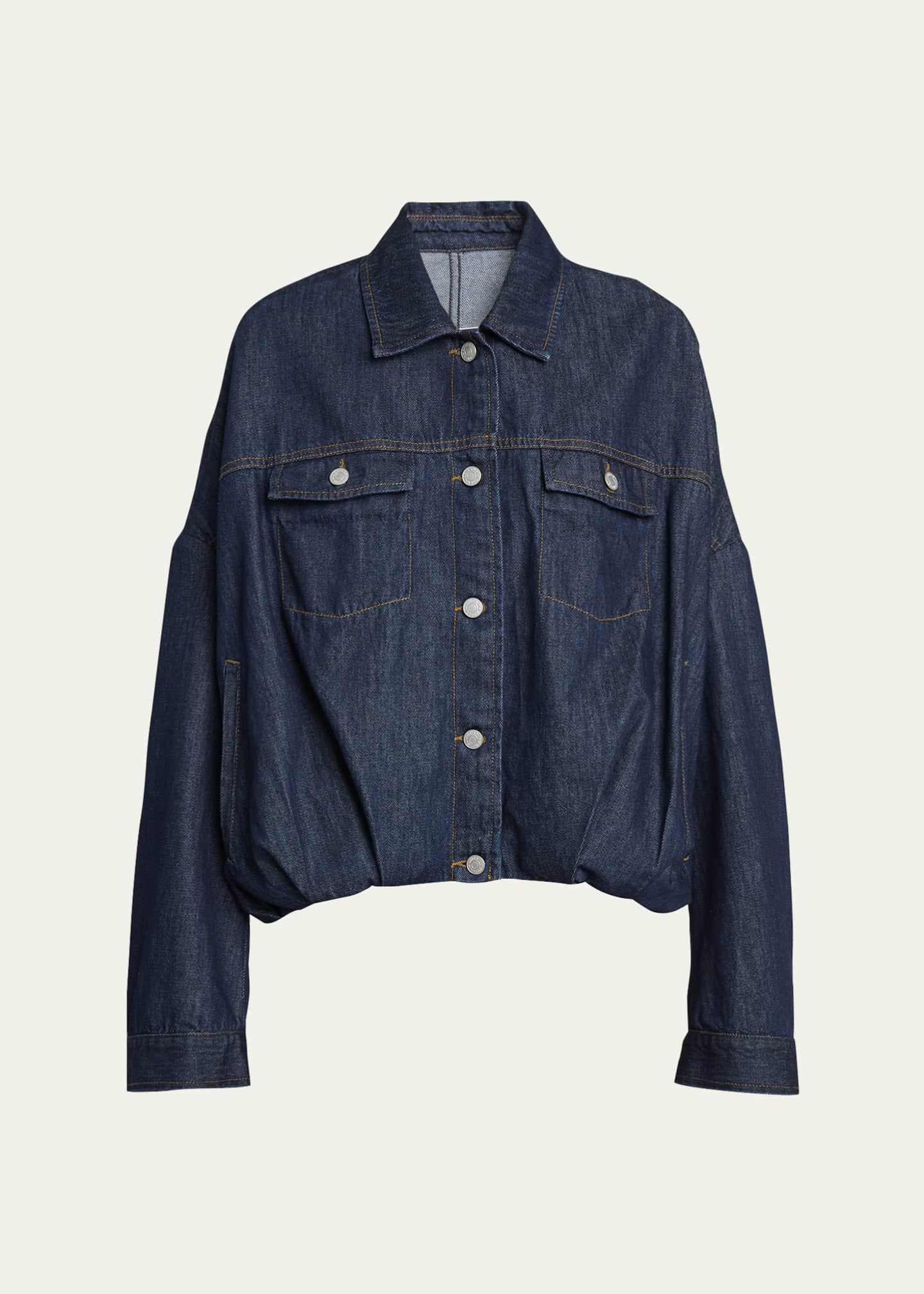 Dries Van Noten Denim Bubble Jacket - Bergdorf Goodman