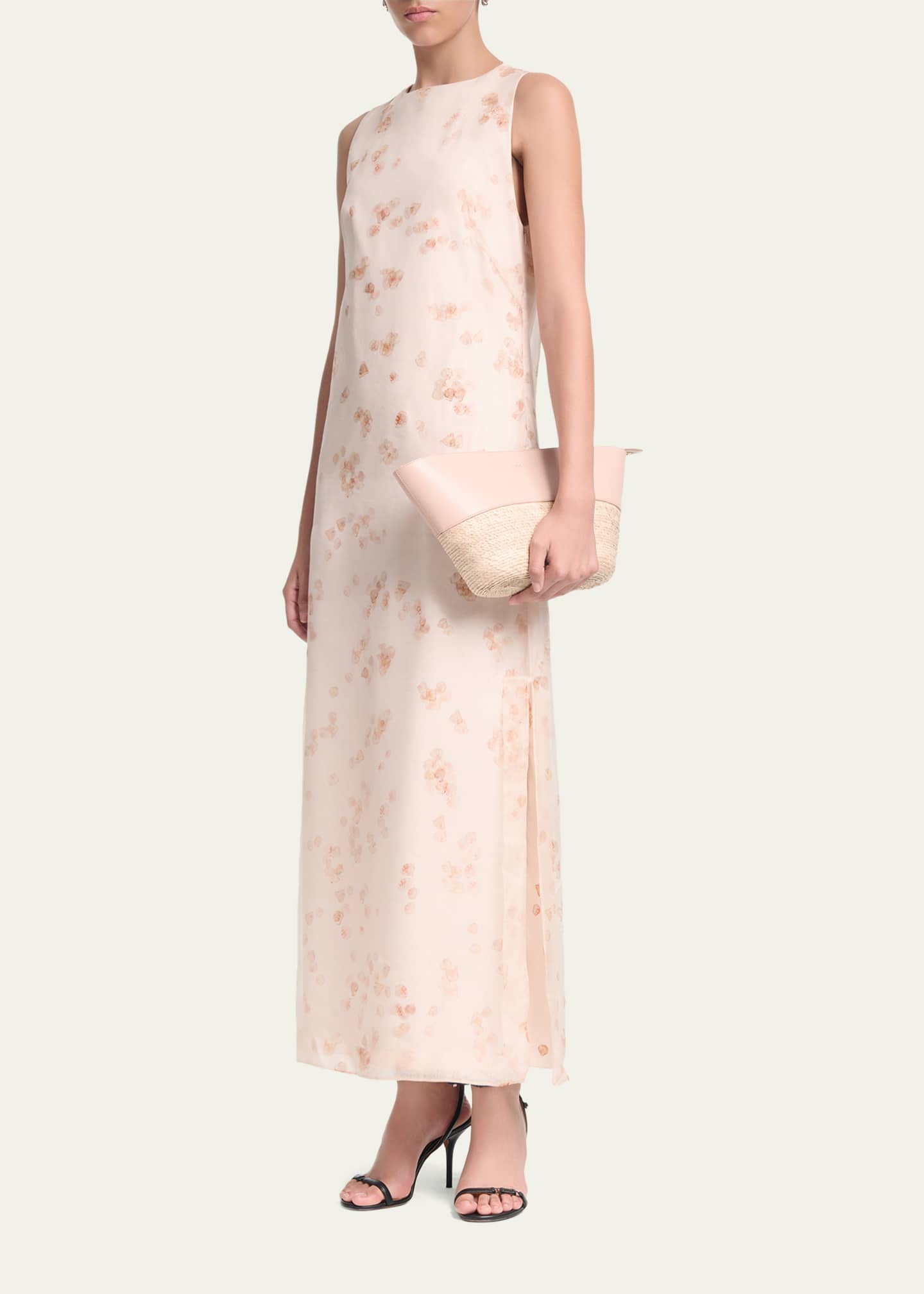 Altuzarra Women's Nadja Printed Cotton Shift Dress - Pale Blush Petals - Size 8