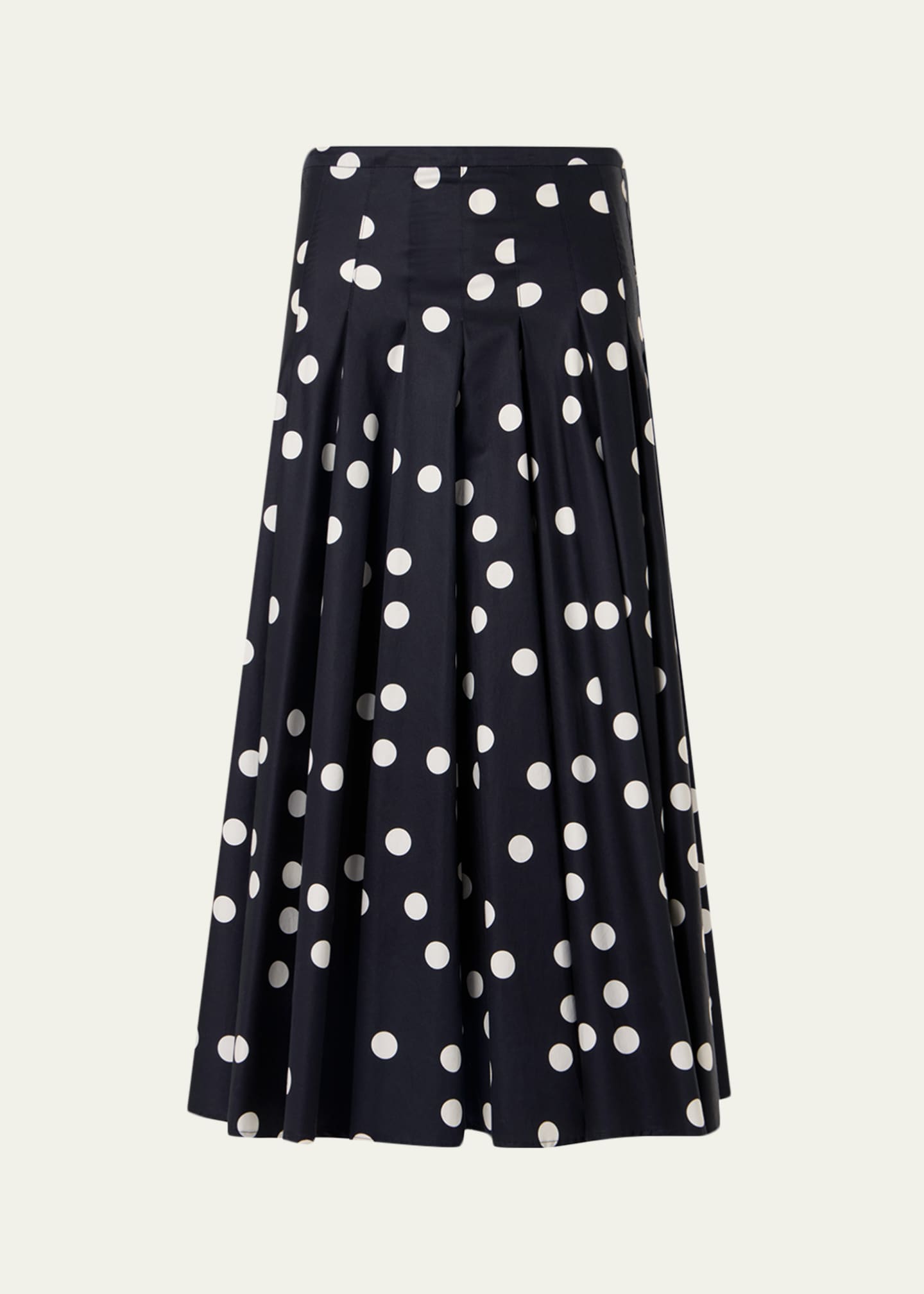 Akris punto Cotton Polka Dot Midi Skirt - Bergdorf Goodman