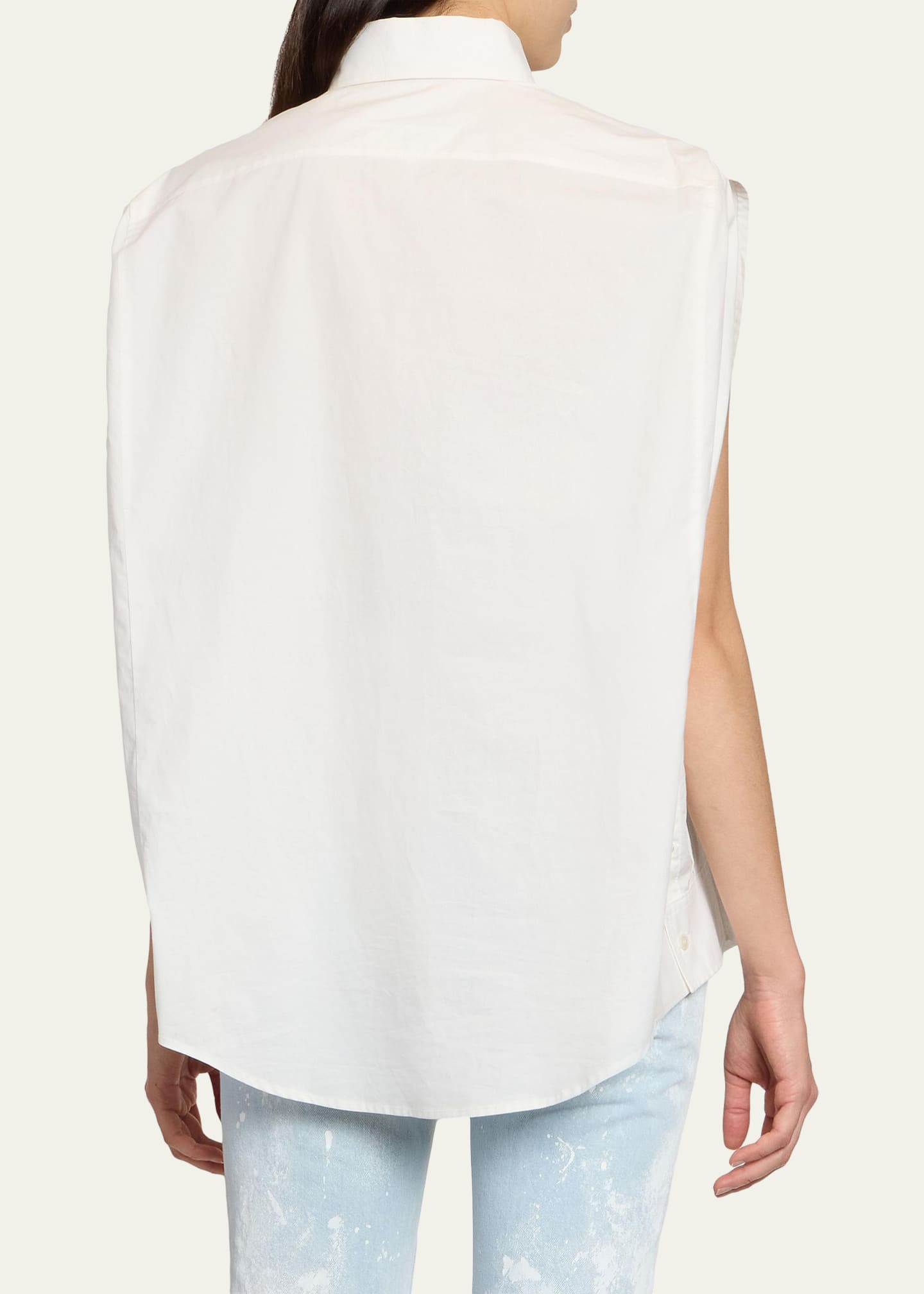 Maison Margiela Sleeveless Poplin Shirt - Bergdorf Goodman