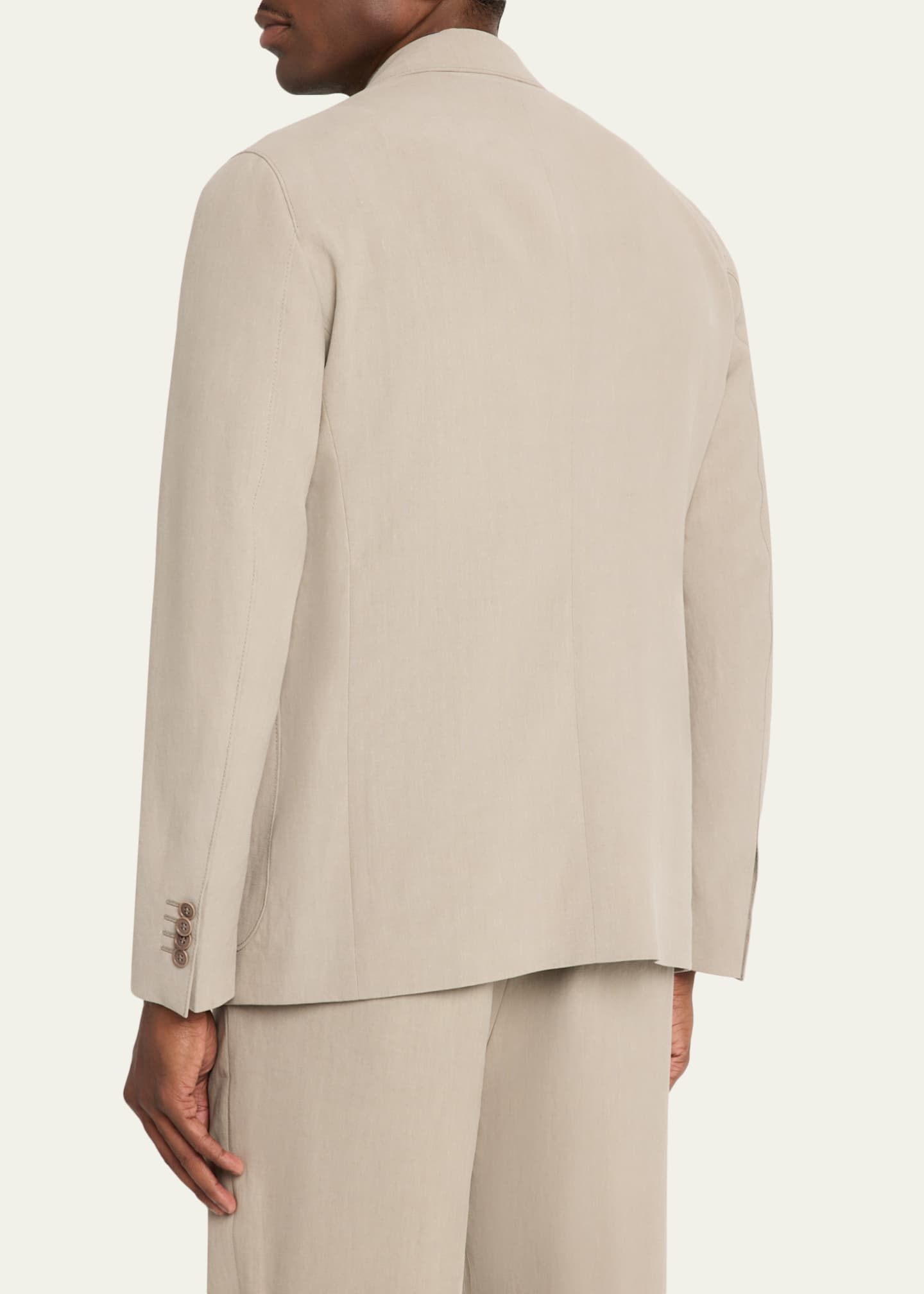 Giorgio Armani Linen Single-Breasted Jacket - Bergdorf Goodman