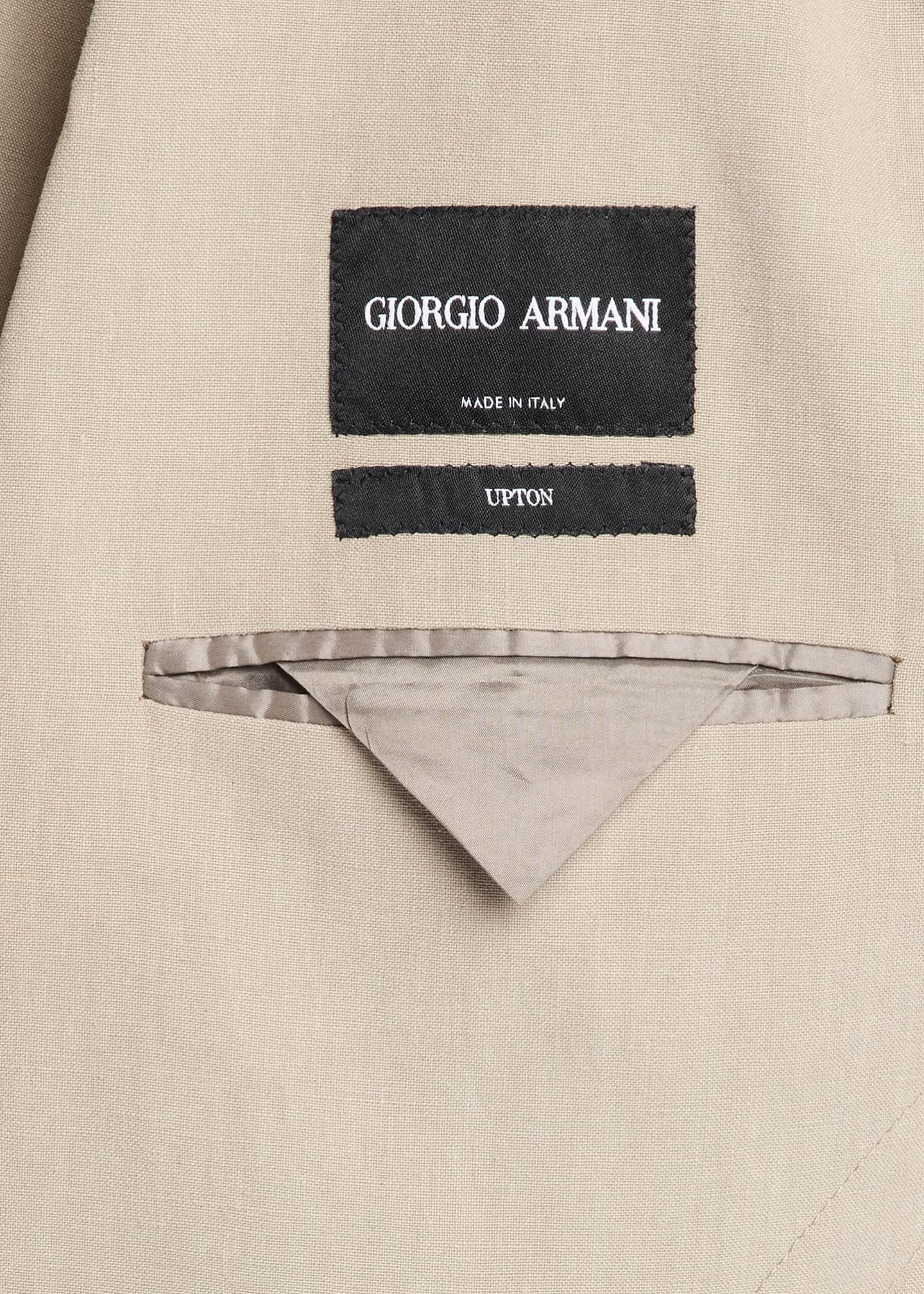 ジャケット・アウター 80s GIORGIO ARMANI Linen Tailored Jacket Giorgio Armani Linen Single-Breasted Jacket - Bergdorf Goodman