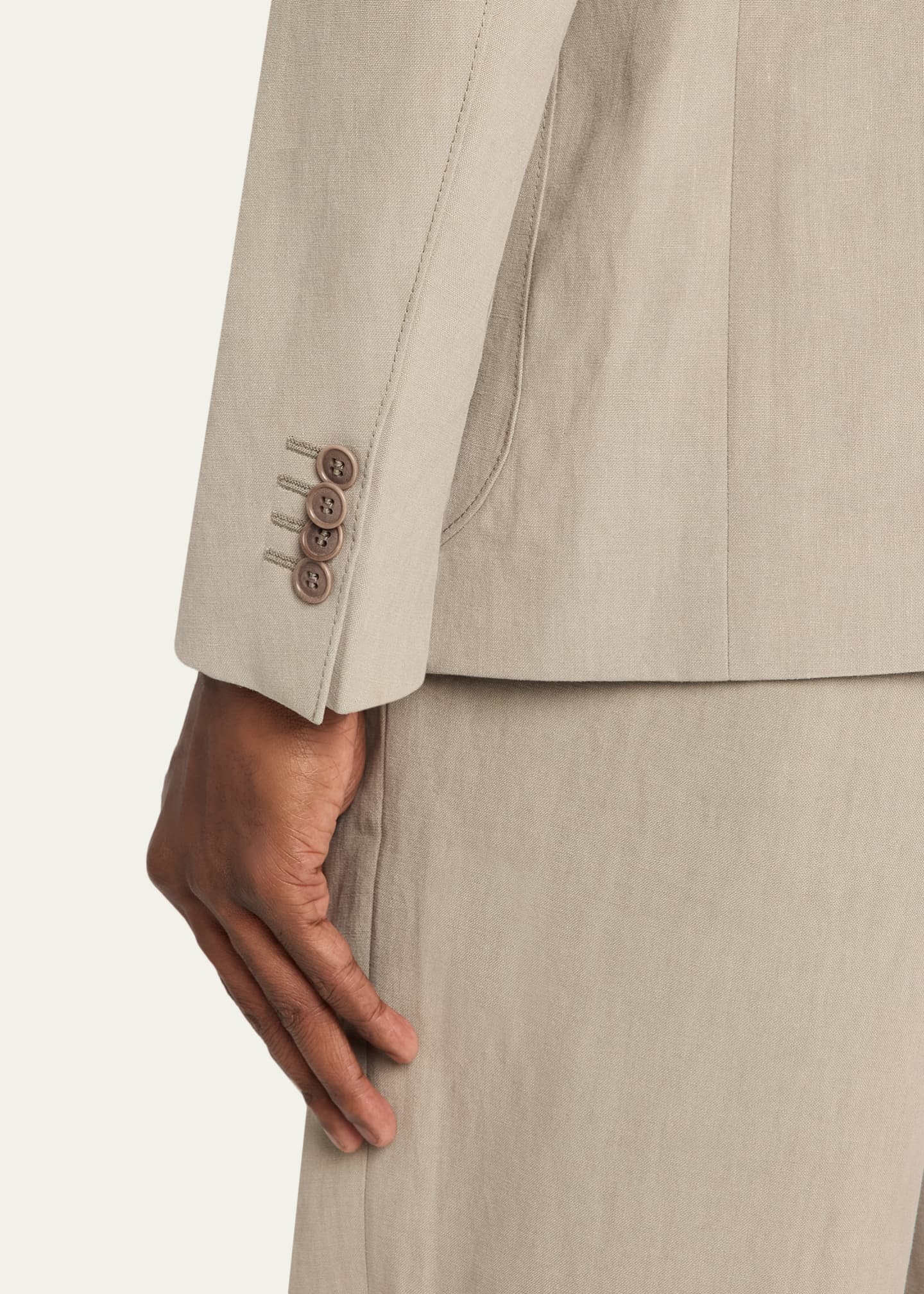 Giorgio Armani Linen Single-Breasted Jacket - Bergdorf Goodman