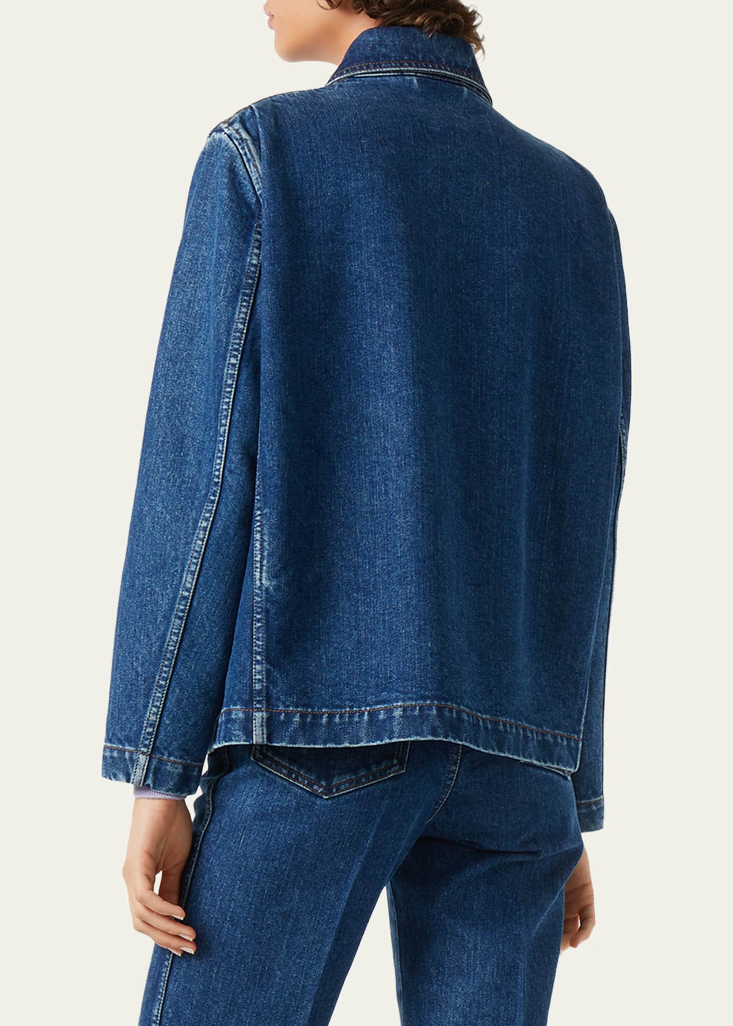 Loro Piana Nichi Denim Silk Jacket - Bergdorf Goodman