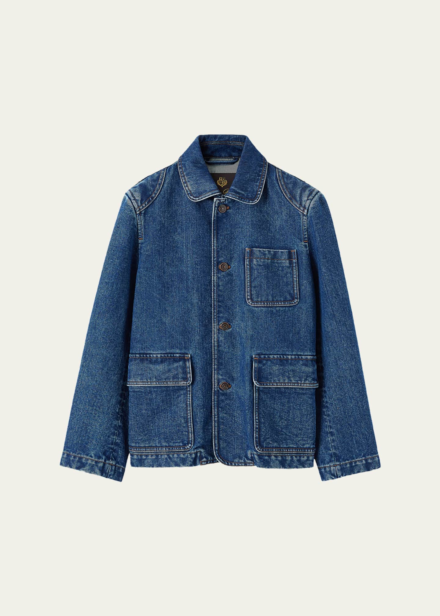 Loro Piana Nichi Denim Silk Jacket - Bergdorf Goodman
