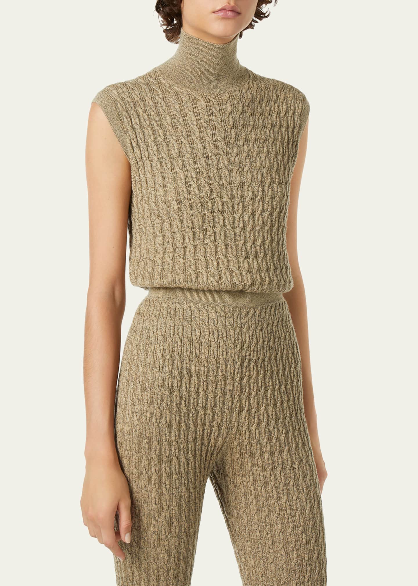 Loro Piana Bihar Turtleneck Sleeveless Cashmere Sweater - Bergdorf