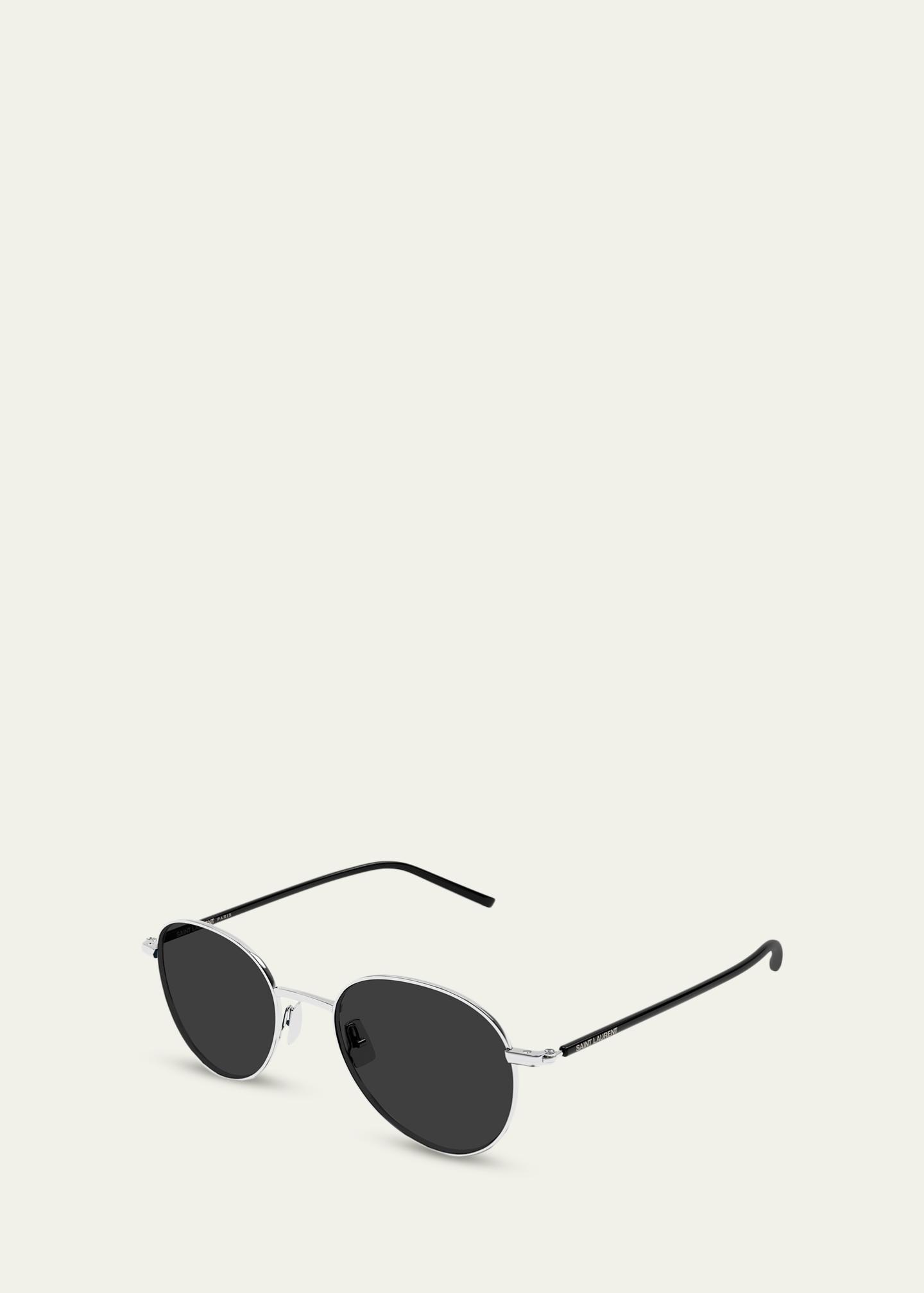 Saint Laurent SL 865 Metal Round Sunglasses - Bergdorf Goodman
