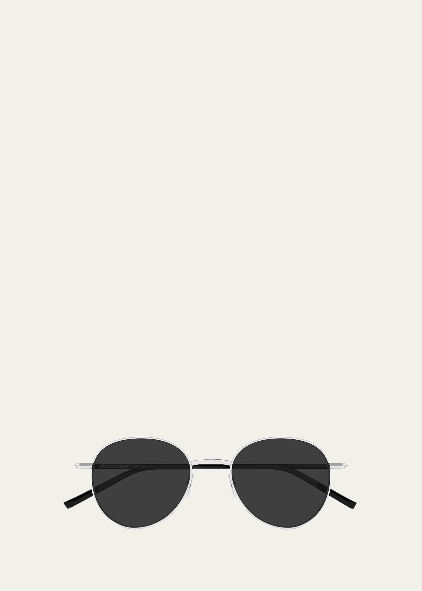 Saint Laurent SL 865 Metal Round Sunglasses - Bergdorf Goodman