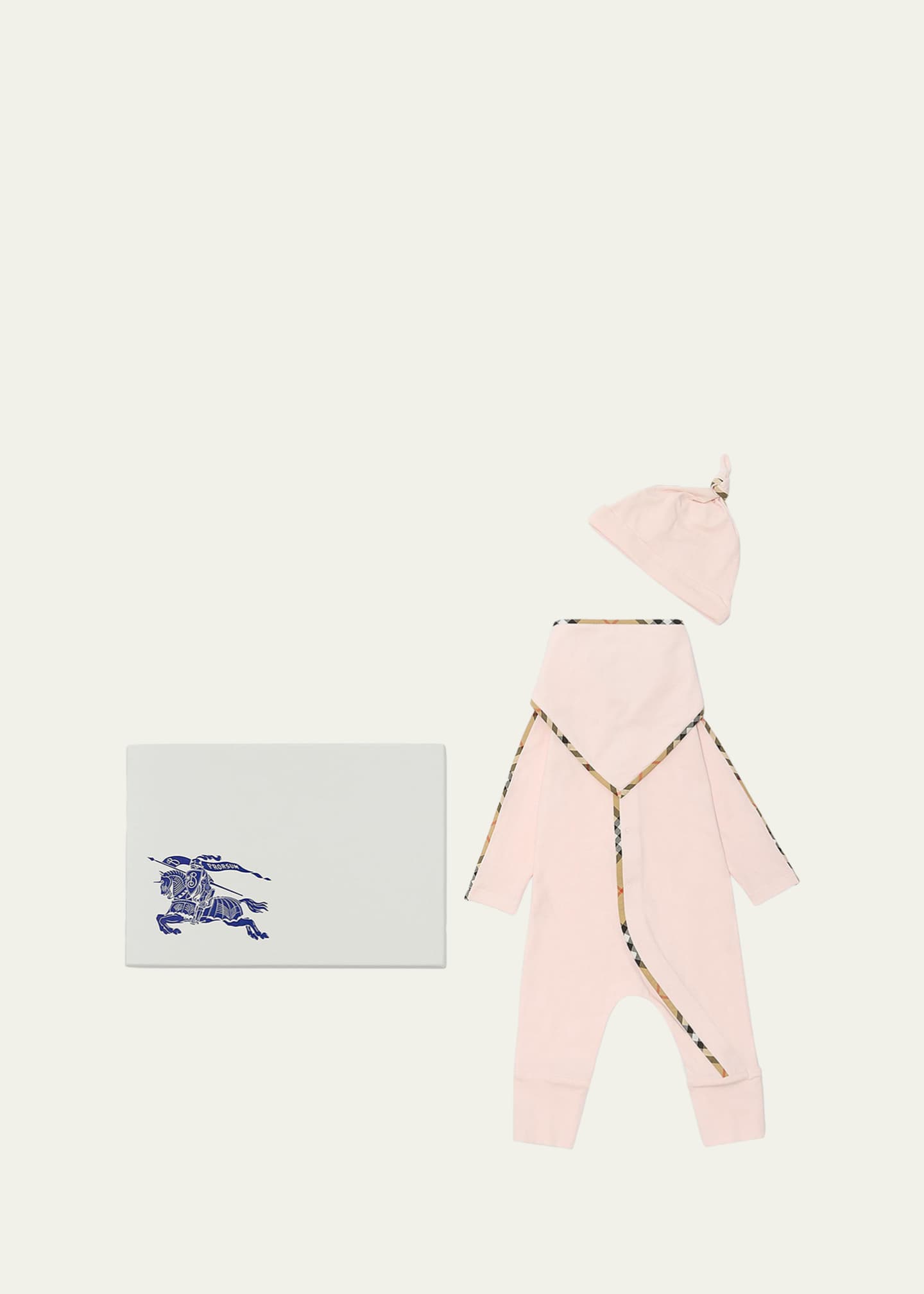 Burberry Girl's Hamilton Stretch Cotton Three-Piece Baby Gift Set