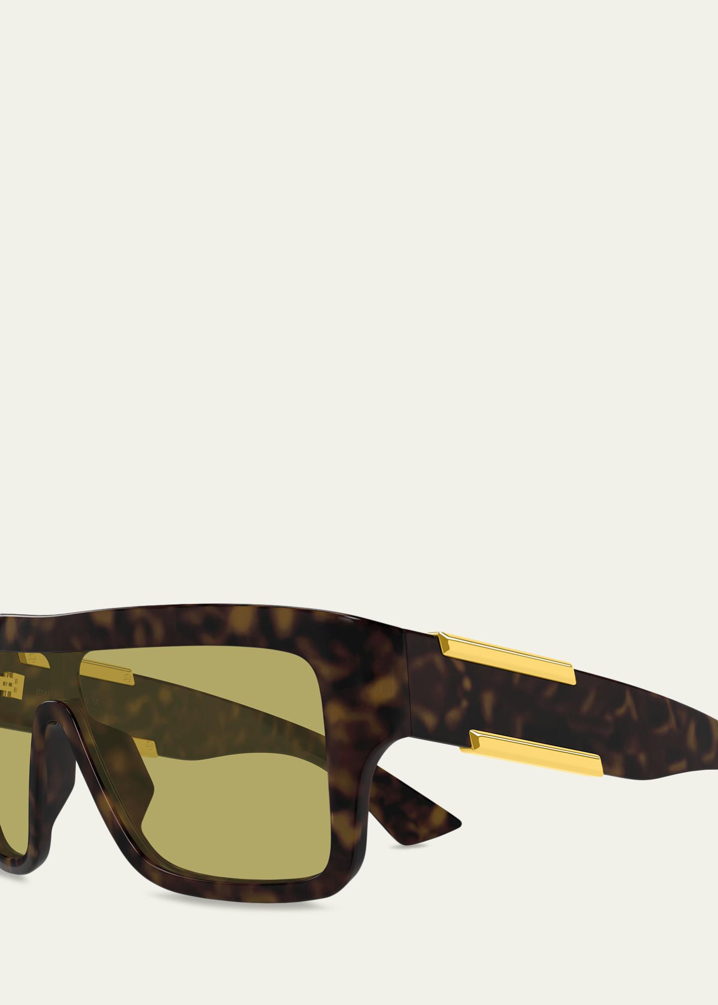 Bottega Veneta Angle 99mm Shield Sunglasses - Bergdorf Goodman display picture 3