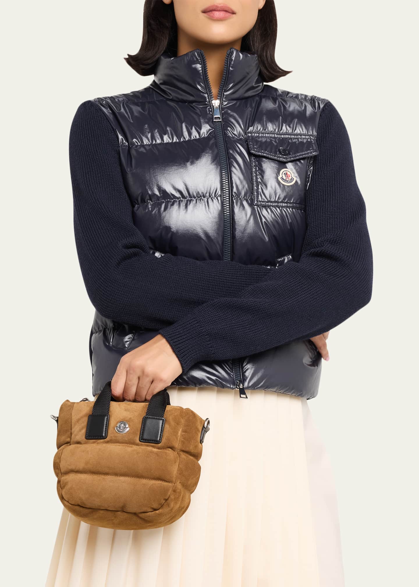 Moncler Caradoc Micro Suede Tote Bag - Bergdorf Goodman