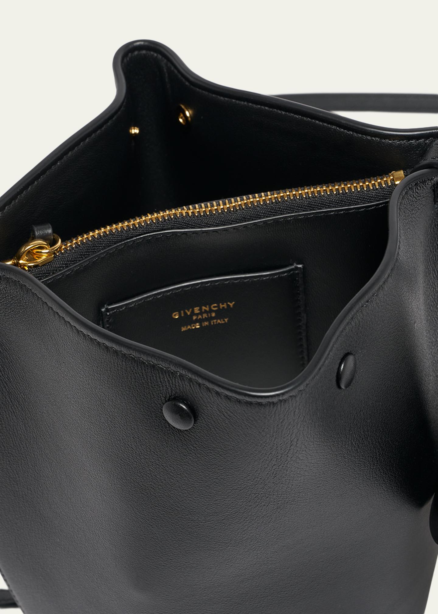 Givenchy Snap Nano Leather Bucket Crossbody Bag - Bergdorf Goodman