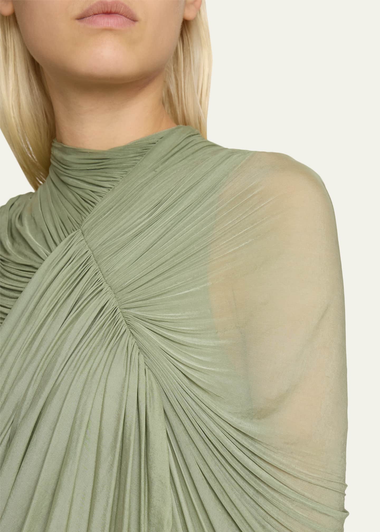 Balmain One-Shoulder Draped Mini Dress - Bergdorf Goodman