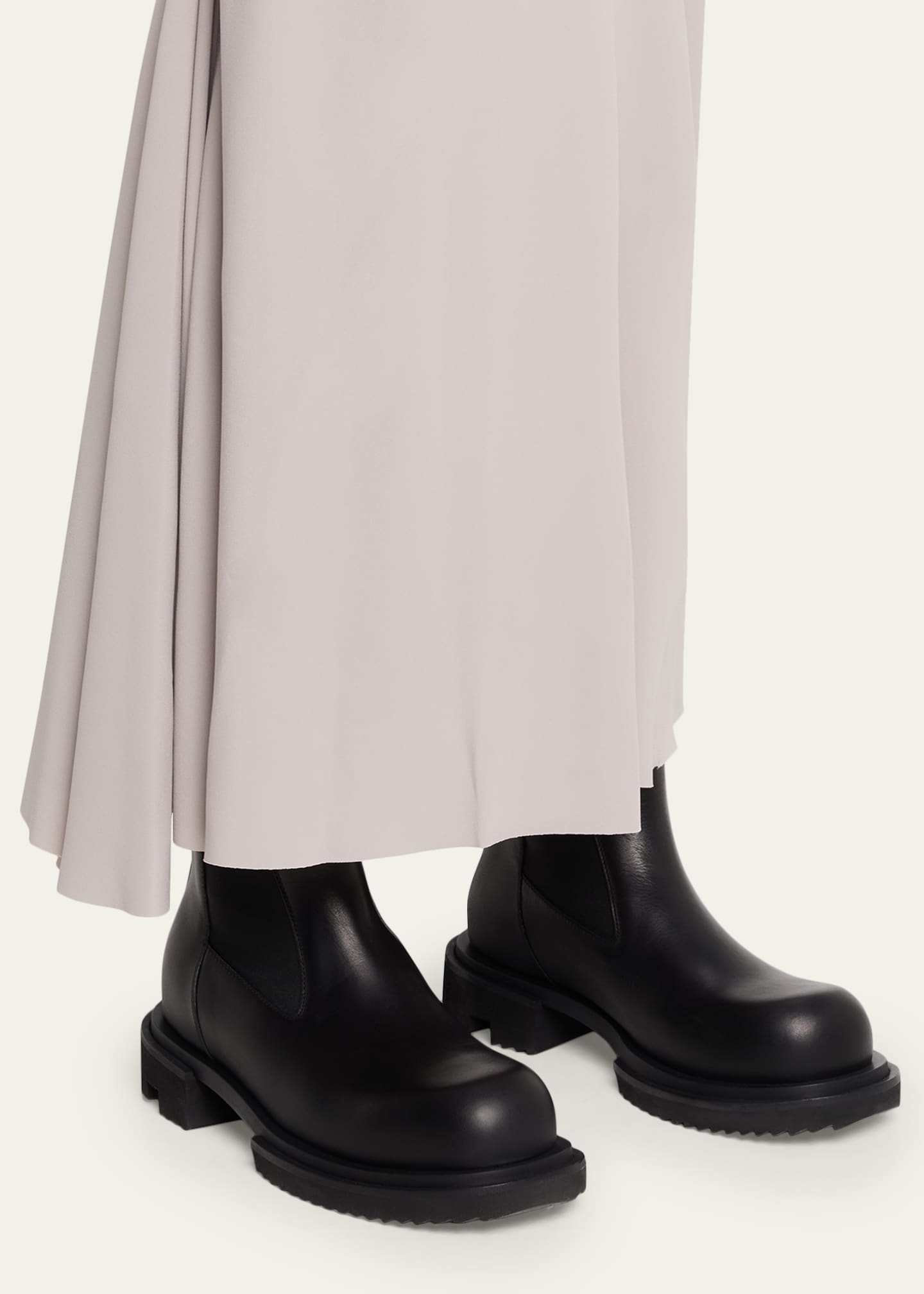Rick Owens Beatle Gabe Leather Chelsea Boots - Bergdorf Goodman