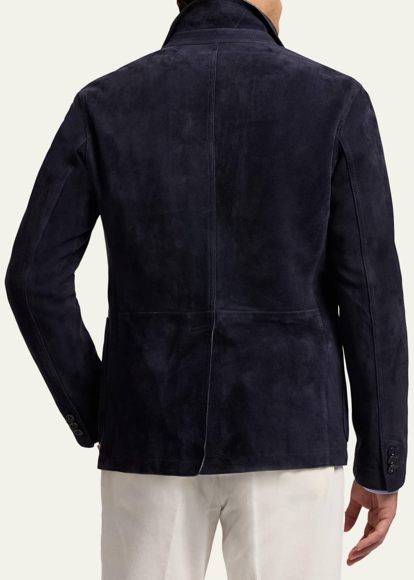 Ralph Lauren Purple Label Hand-Tailored Suede Sport Coat