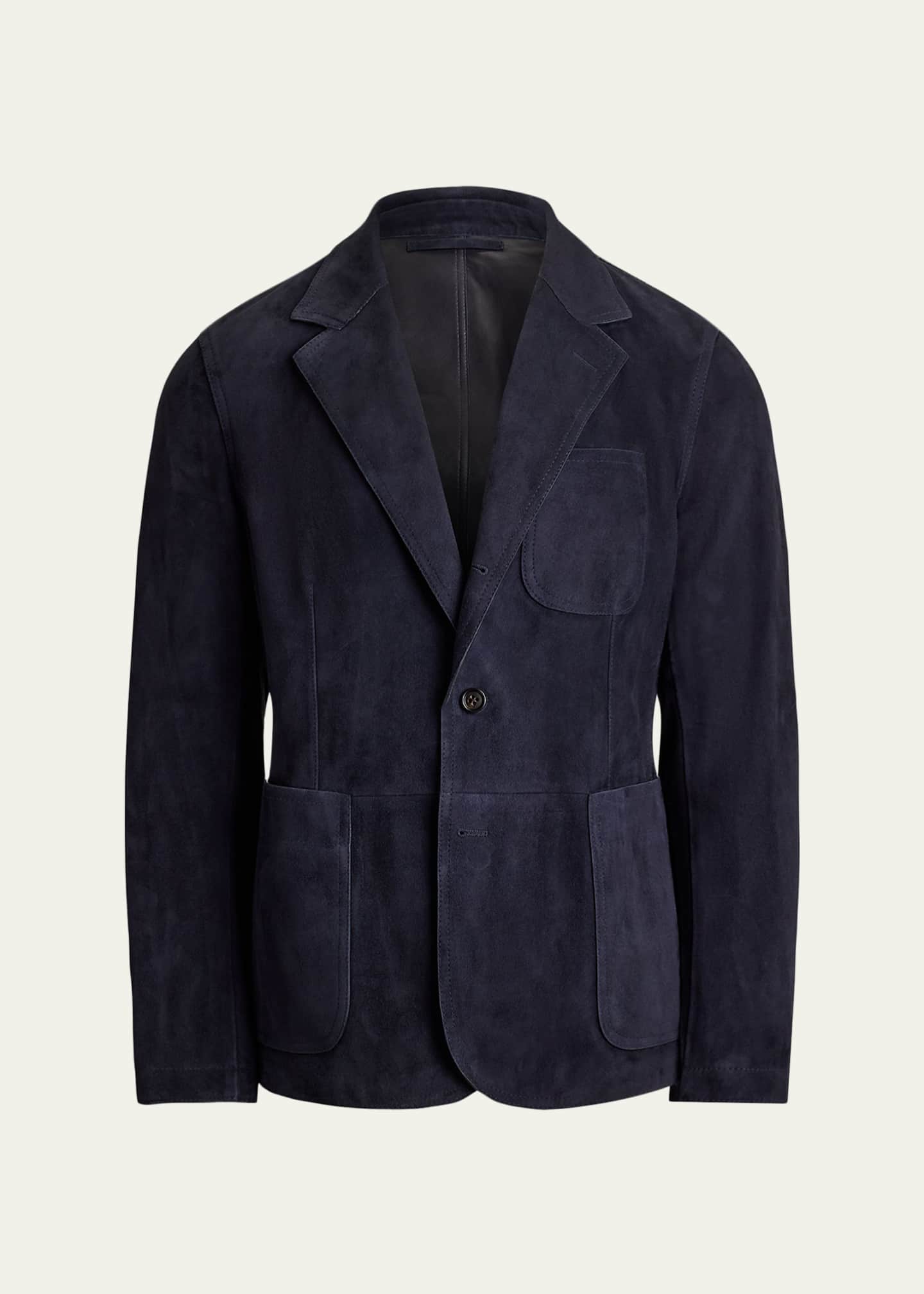 Ralph Lauren Purple Label Hand-Tailored Suede Sport Coat