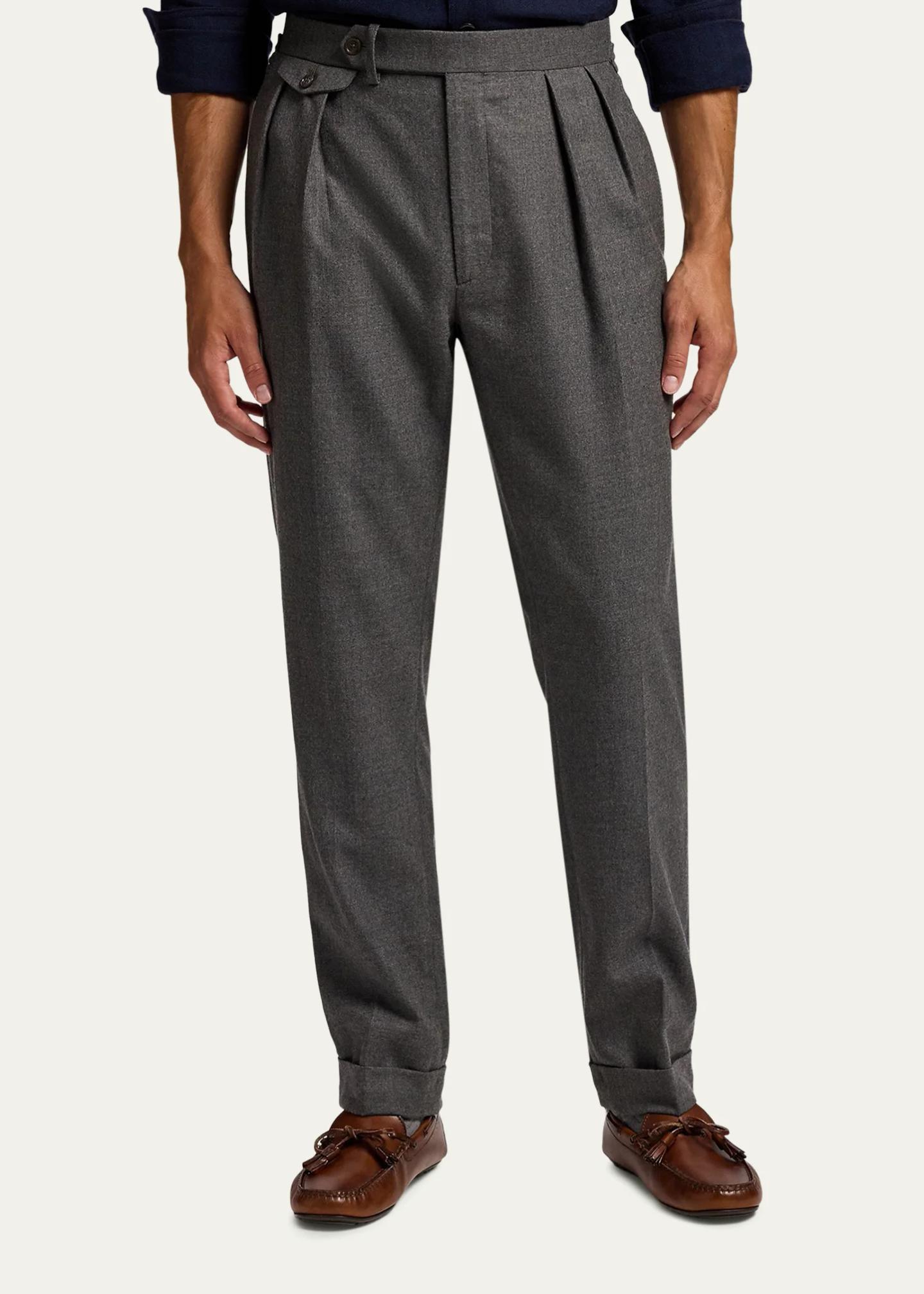 Ralph Lauren Purple Label ウールスラックス 32 Ralph Lauren Purple Label Men's Worsted Wool Flannel Trousers