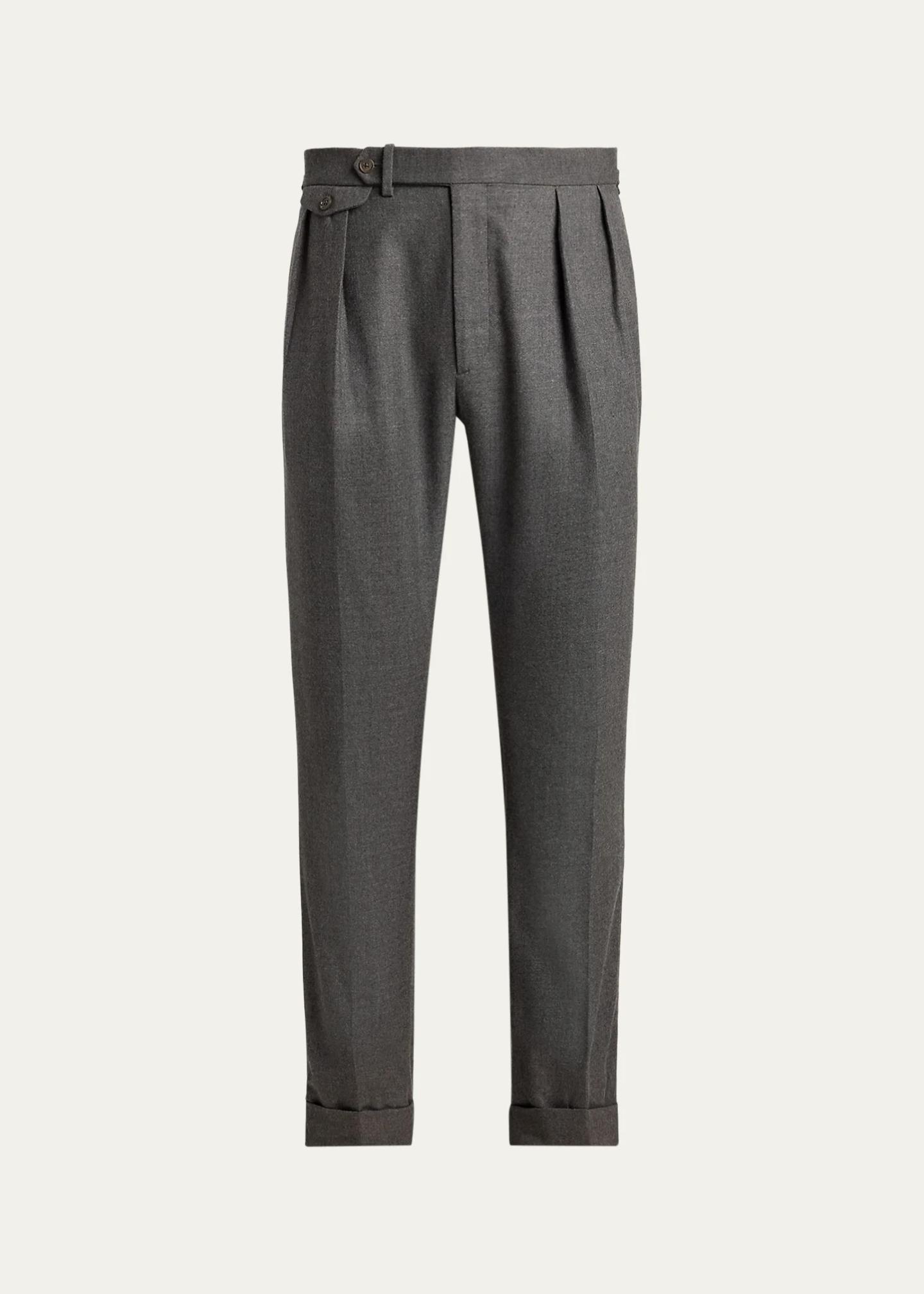 Ralph Lauren Purple Label Men's Worsted Wool Flannel Trousers