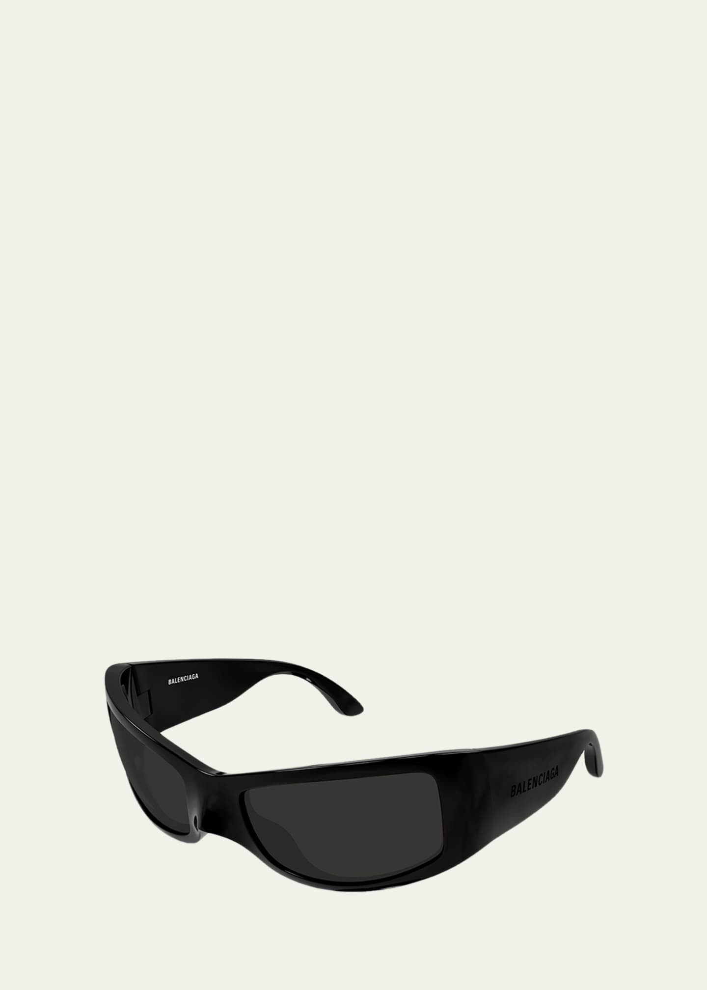 Balenciaga 66mm Wraparound Mask Sunglasses - Bergdorf Goodman