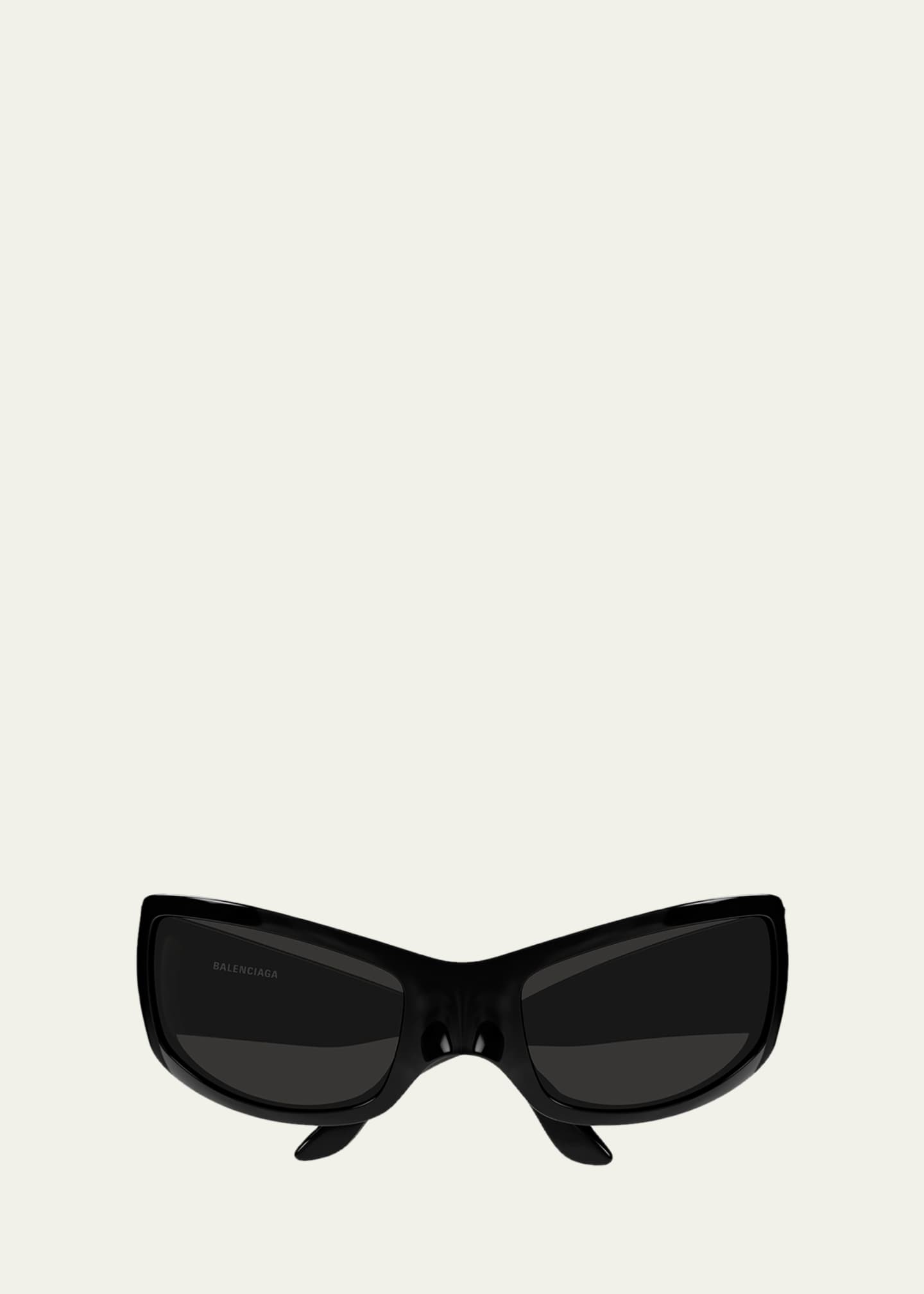 Balenciaga 66mm Wraparound Mask Sunglasses - Bergdorf Goodman