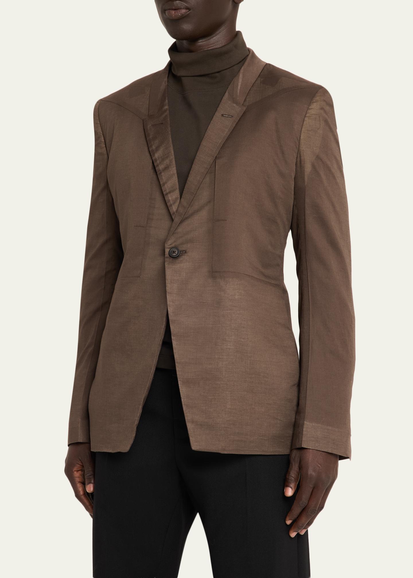 Rick Owens Slim-Fit Cotton Blazer - Bergdorf Goodman