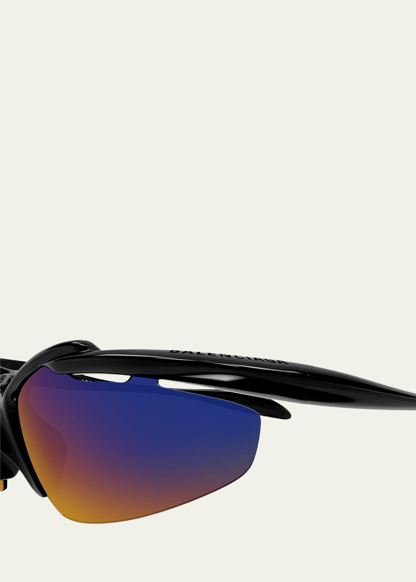Balenciaga 72mm Wraparound Shield Sunglasses - Bergdorf Goodman