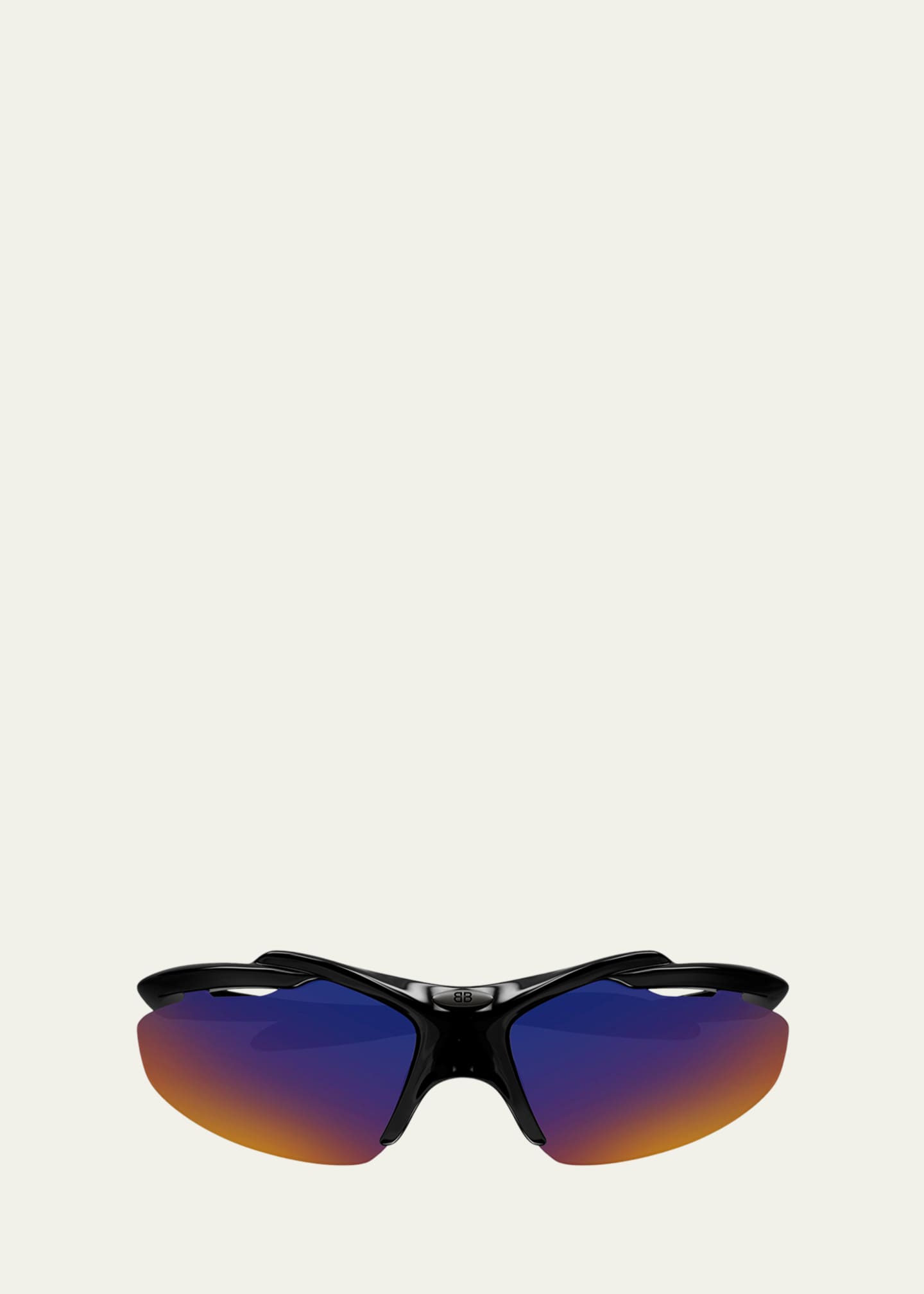Balenciaga 72mm Wraparound Shield Sunglasses - Bergdorf Goodman