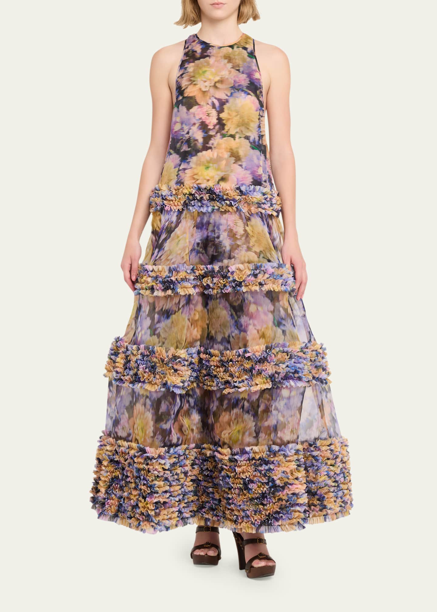 zimmermann long dress Zimmermann Ascension Printed silk dress 2