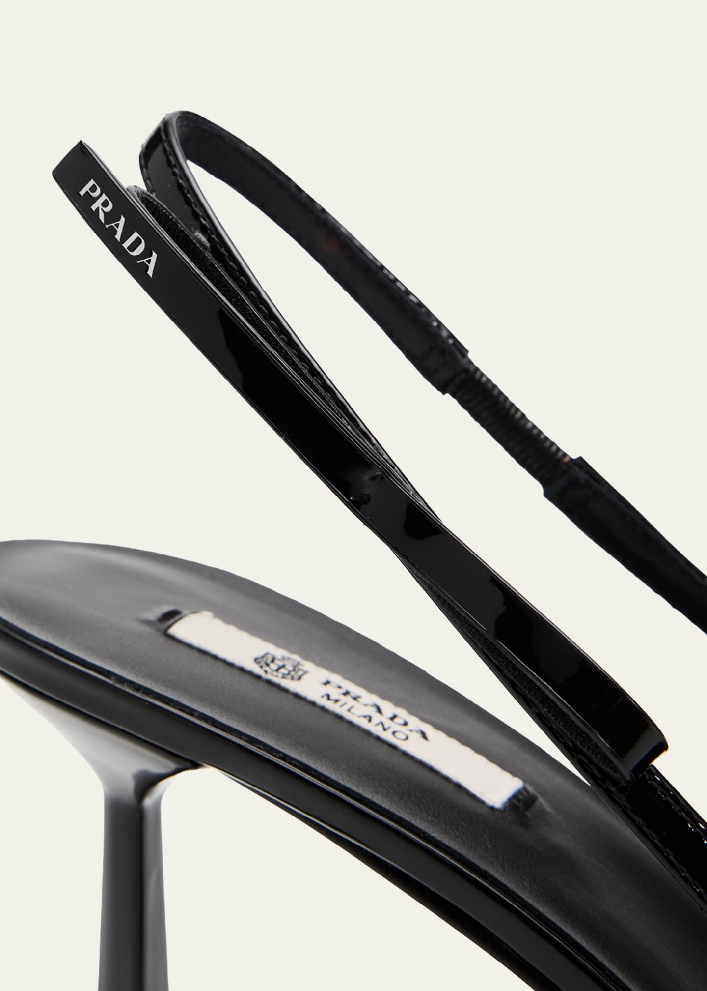 Prada 75mm Bow Leather Slingback Pumps - Bergdorf Goodman