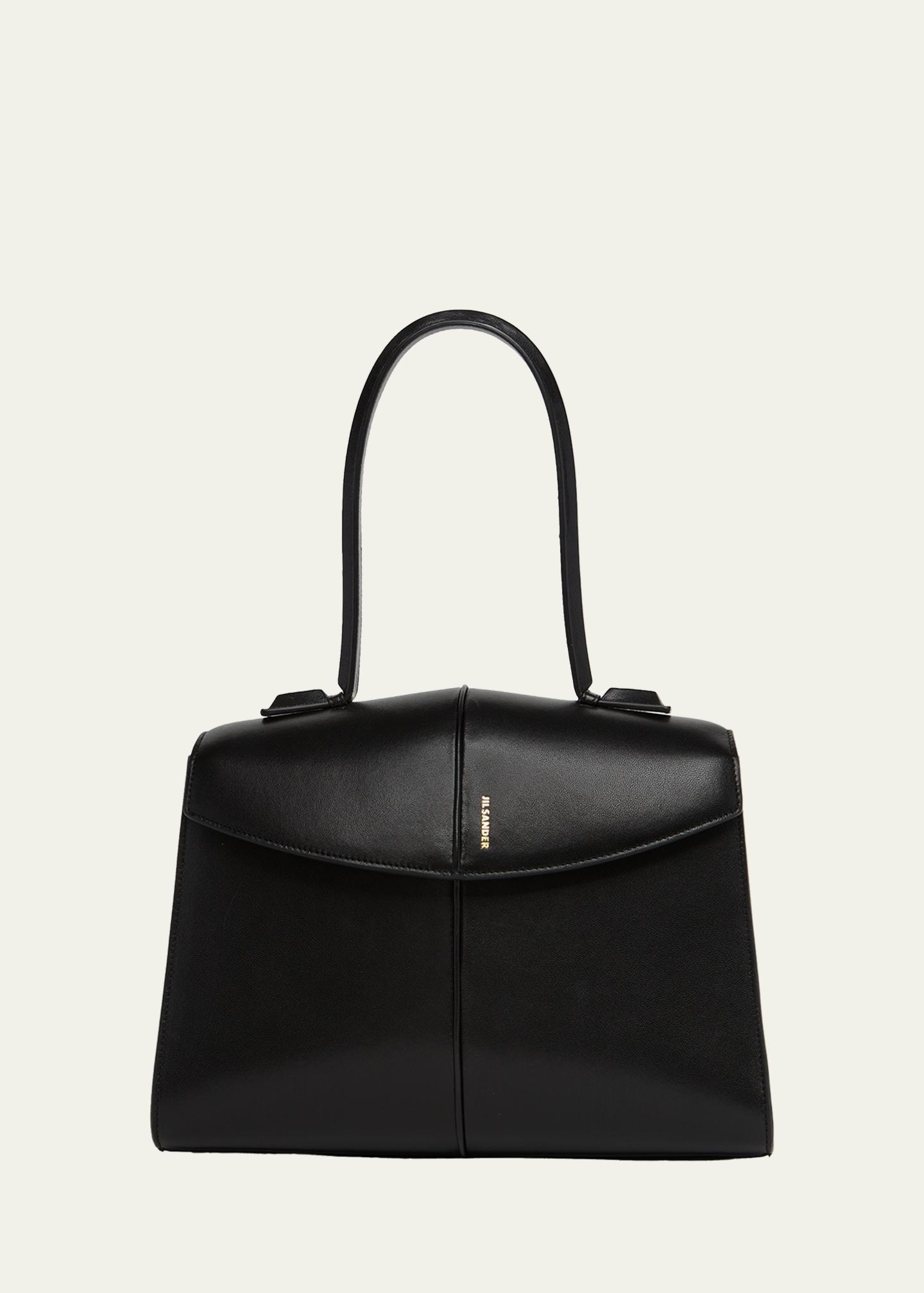 Jil Sander Linea Leather Top-Handle Bag - Bergdorf Goodman