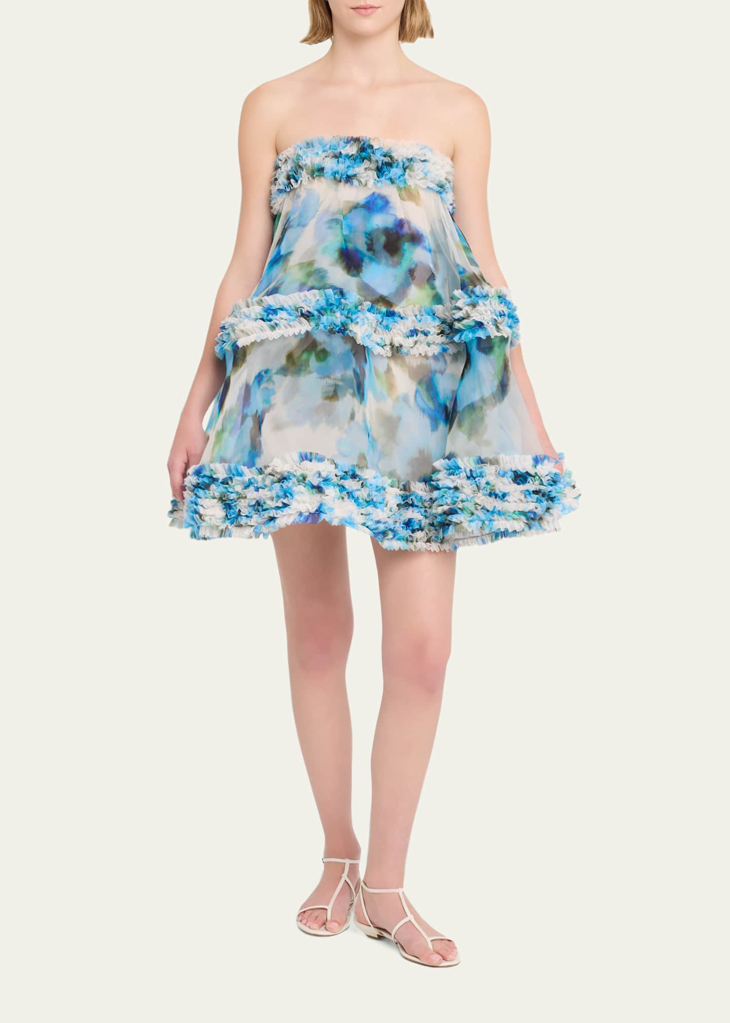 Zimmermann Alchemy Ruffle Mini Dress - Bergdorf Goodman