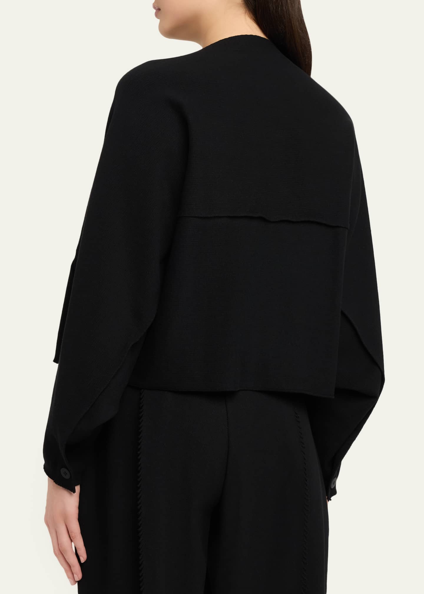 Issey Miyake Campagne Stretch Cotton Cardigan - Bergdorf Goodman