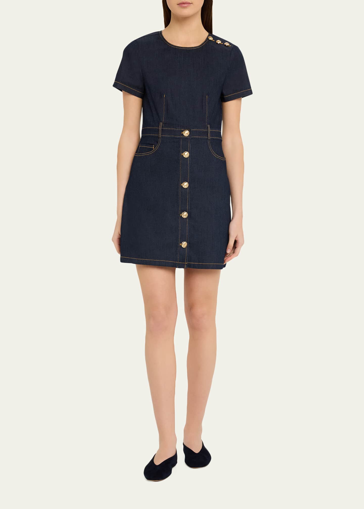 denim find me now mini dress WEST OF MELROSE Denim Strapless Drop Waist Womens Mini Dress - Dark Wash