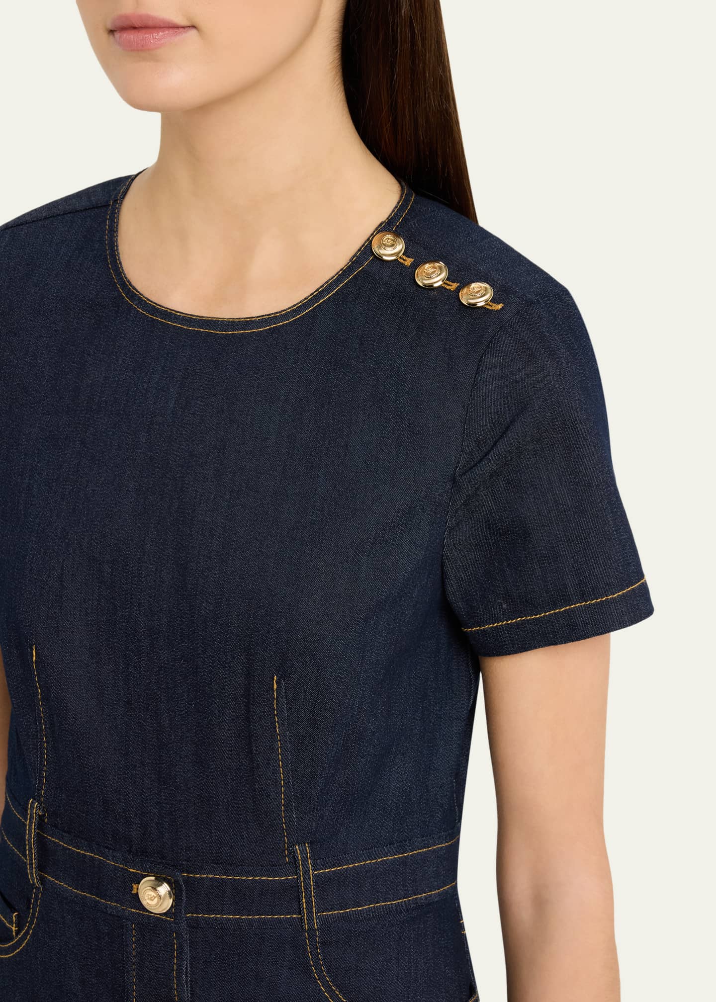 steel city denim mini dress Jaded London Steel City Belted Denim Mini Dress