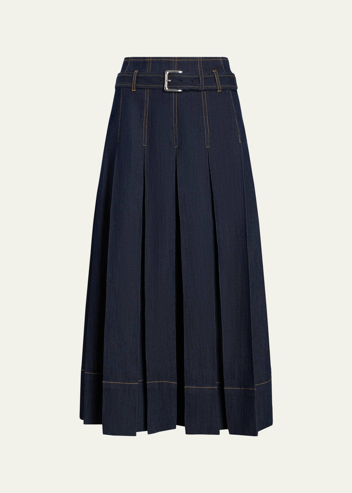 Cinq a Sept Rylee Pleated A-Line Midi Skirt - Bergdorf Goodman