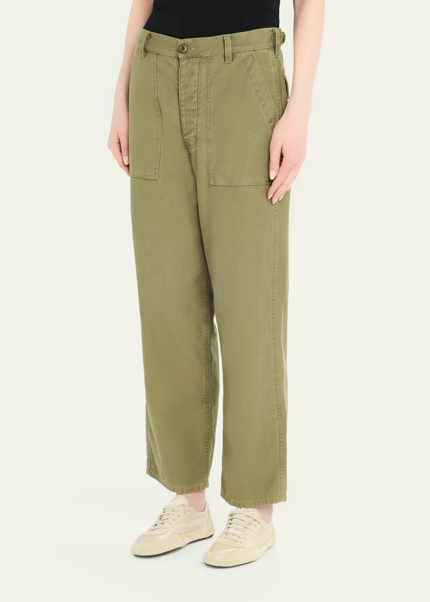 Nili Lotan Earl Cotton Straight-Leg Ankle Pants - Bergdorf Goodman