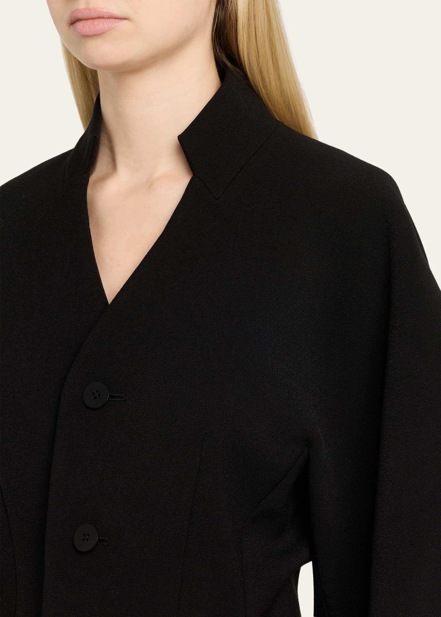 Issey Miyake Single-Breasted Sculpted Arms Jacket - Bergdorf Goodman