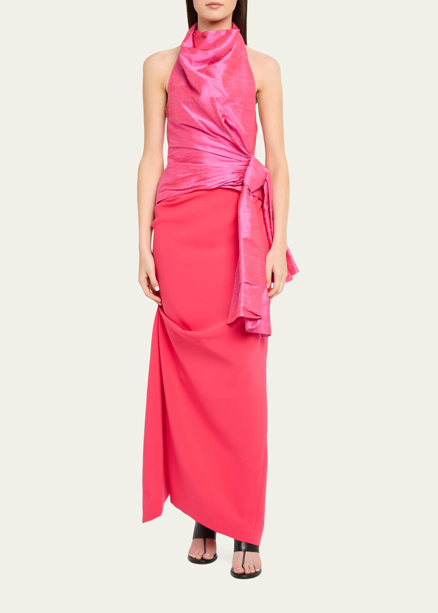 silk sarong dress Akasha Silk Bandhani Sarong Dress