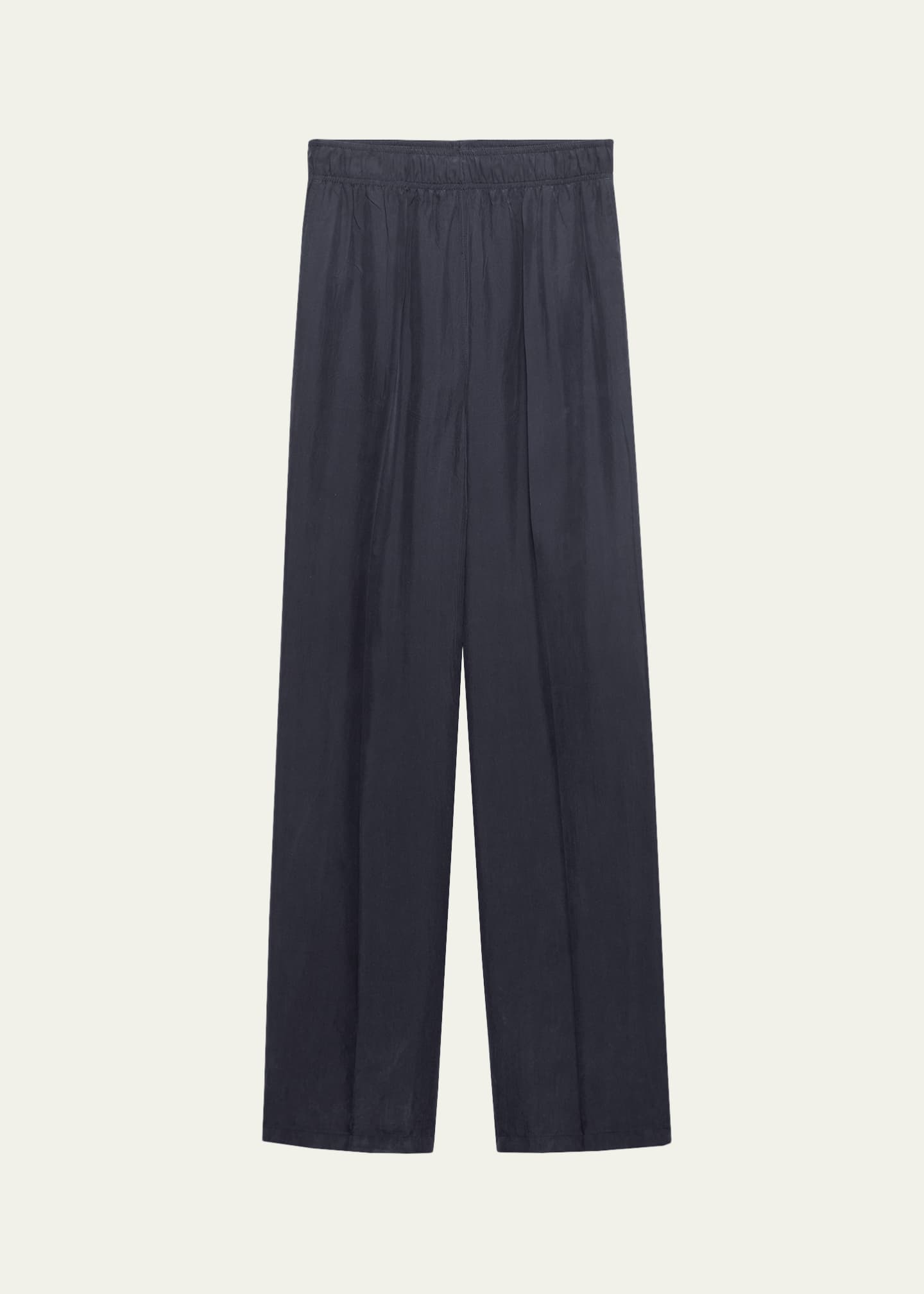 Prada Silk Straight-Leg Pull-On Pants - Bergdorf Goodman