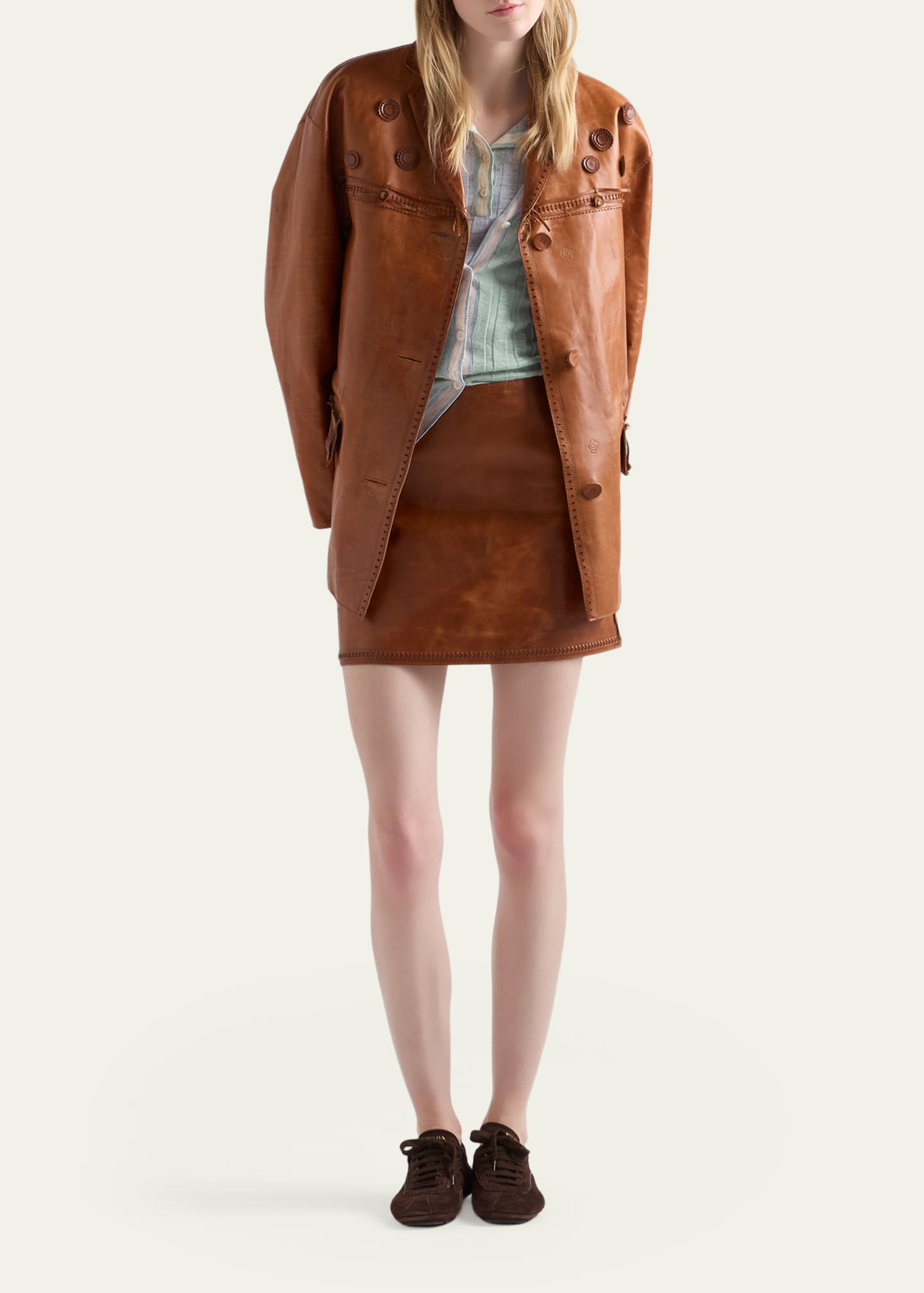 Prada Ribbed Cashmere Silk Cardigan - Bergdorf Goodman
