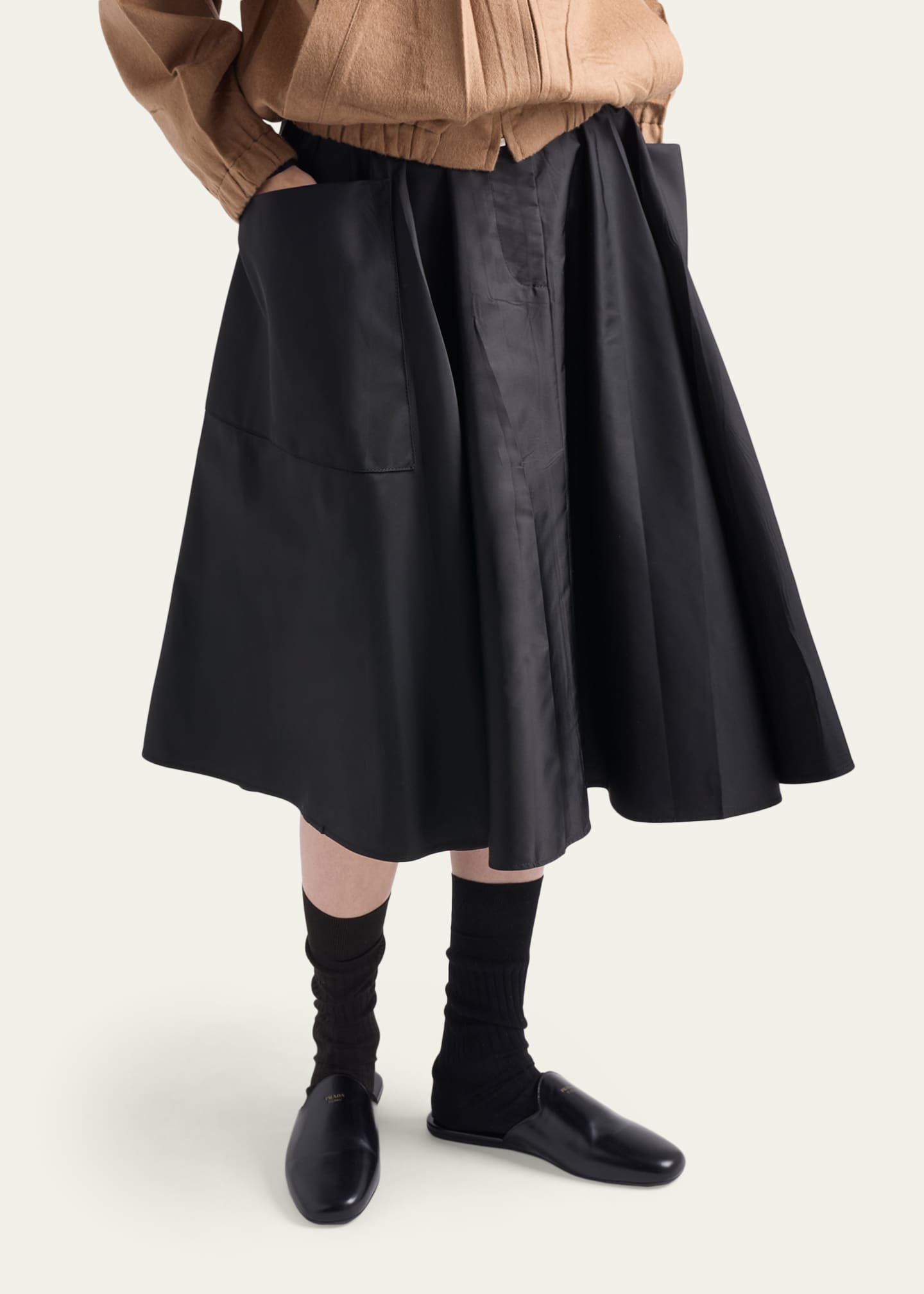 Prada Re-Nylon Midi Skirt - Bergdorf Goodman