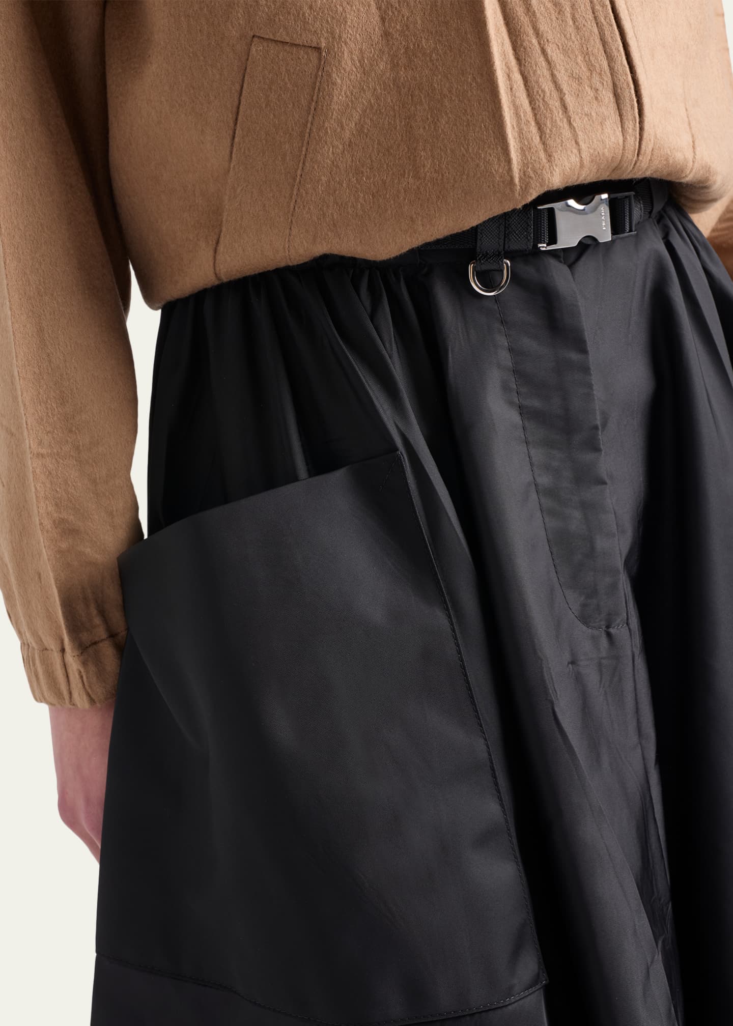 Prada Re-Nylon Midi Skirt - Bergdorf Goodman