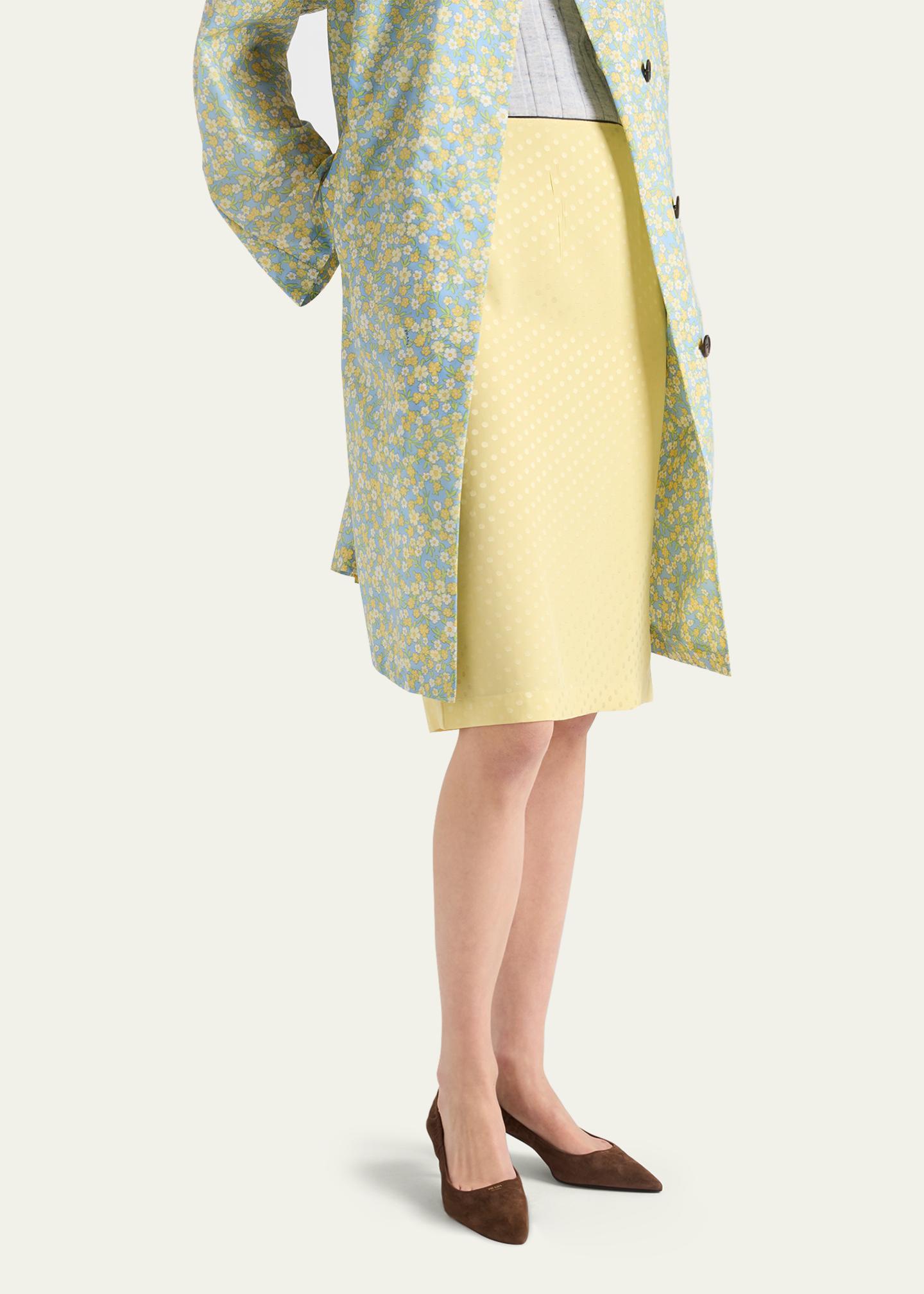 Prada Polka-Dot Silk Midi Slip Skirt - Bergdorf Goodman