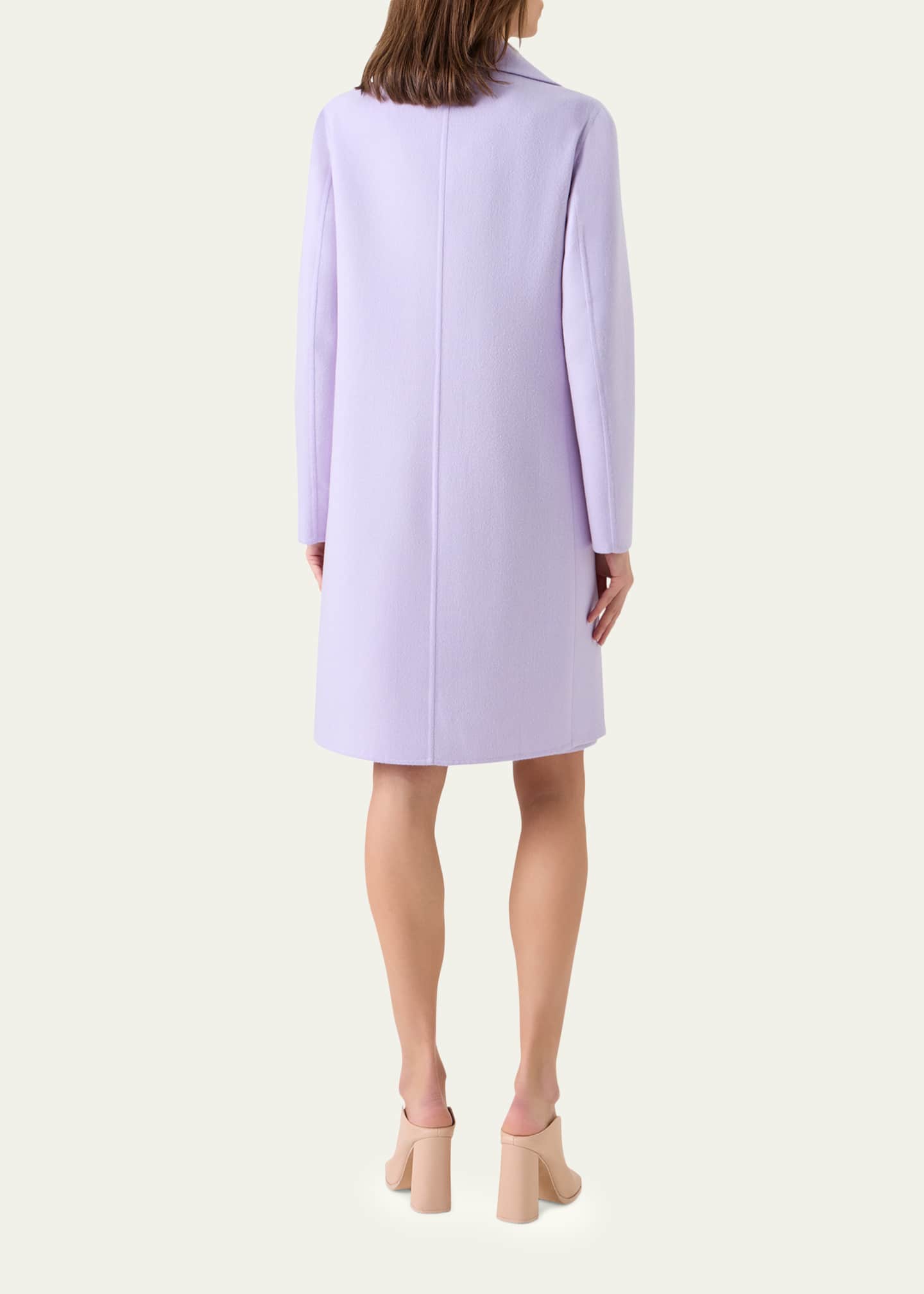 Akris Bera Cashmere-Silk Knee-Length Coat - Bergdorf Goodman