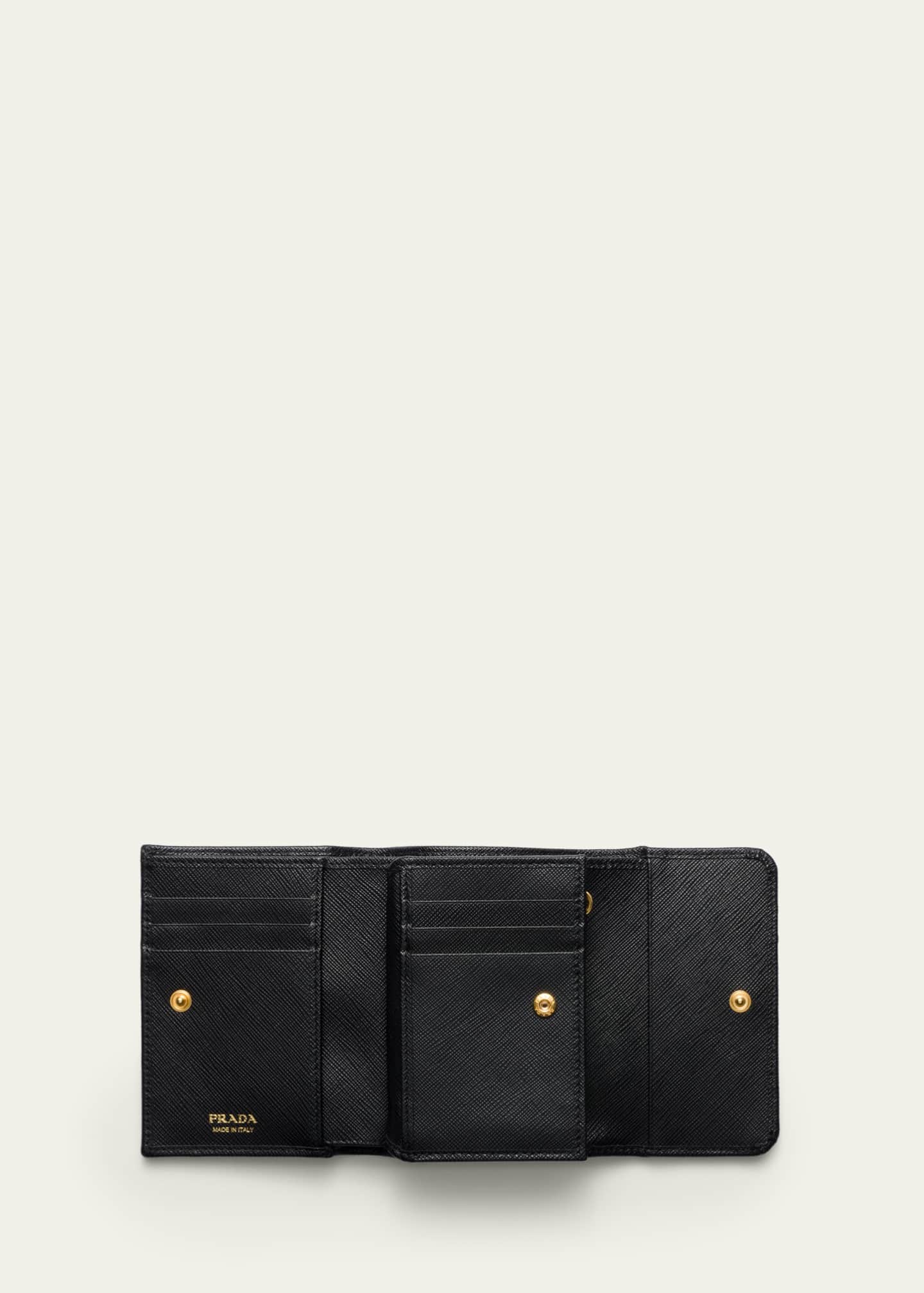 Prada Small Saffiano Leather Trifold Wallet - Bergdorf Goodman
