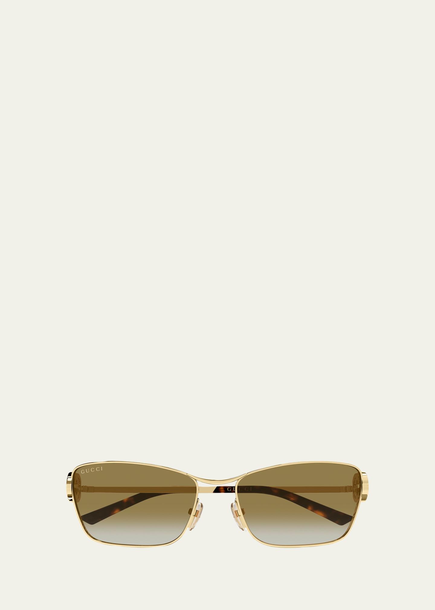 Gucci Interlocking G 58mm Rectangular Sunglasses - Bergdorf  display picture 2