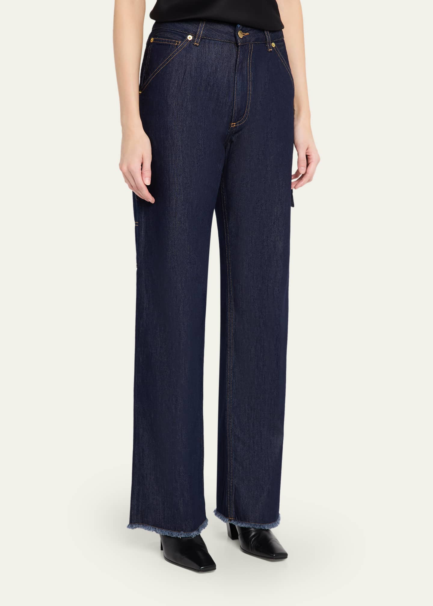 トミポップ180 中山工房　カーペンター　carpenter γ BF DARKPARK Lara Relaxed-Fit Carpenter Jeans - Bergdorf Goodman