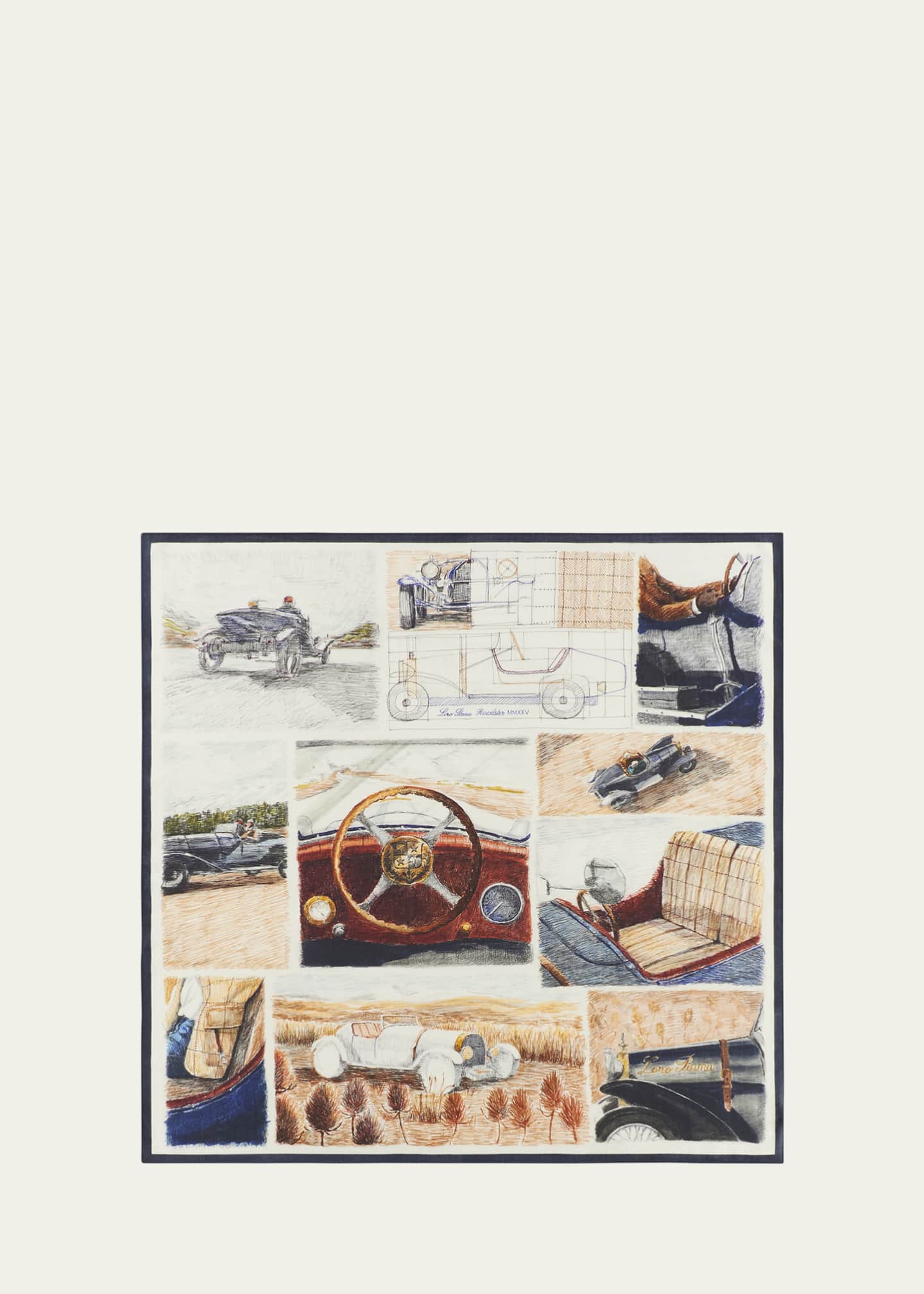 Loro Piana Men's Roadster Cashmere and Silk Foulard - Bergdorf Goodman