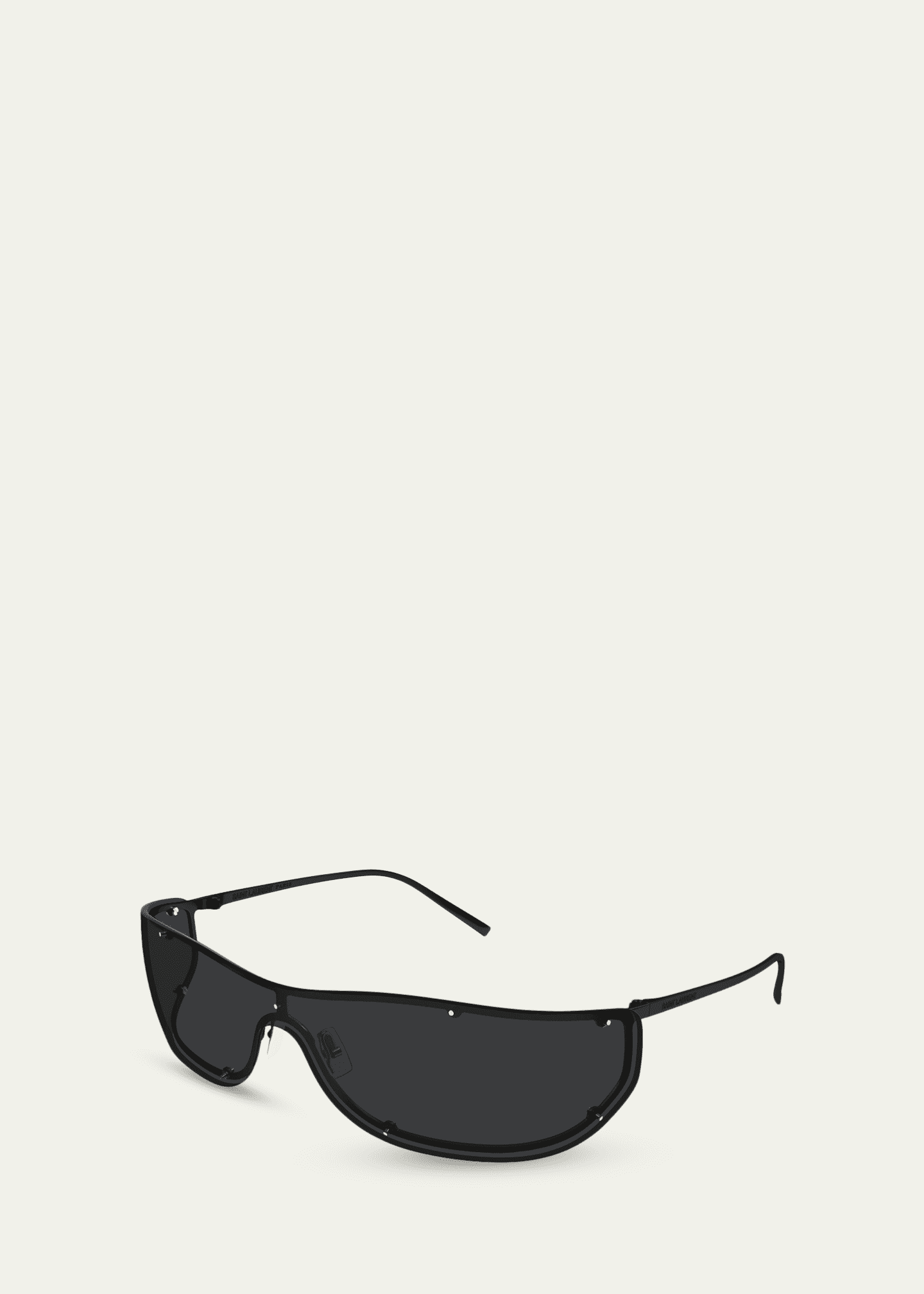 Saint Laurent SL 807 Rimless Shield Sunglasses - Bergdorf Goodman