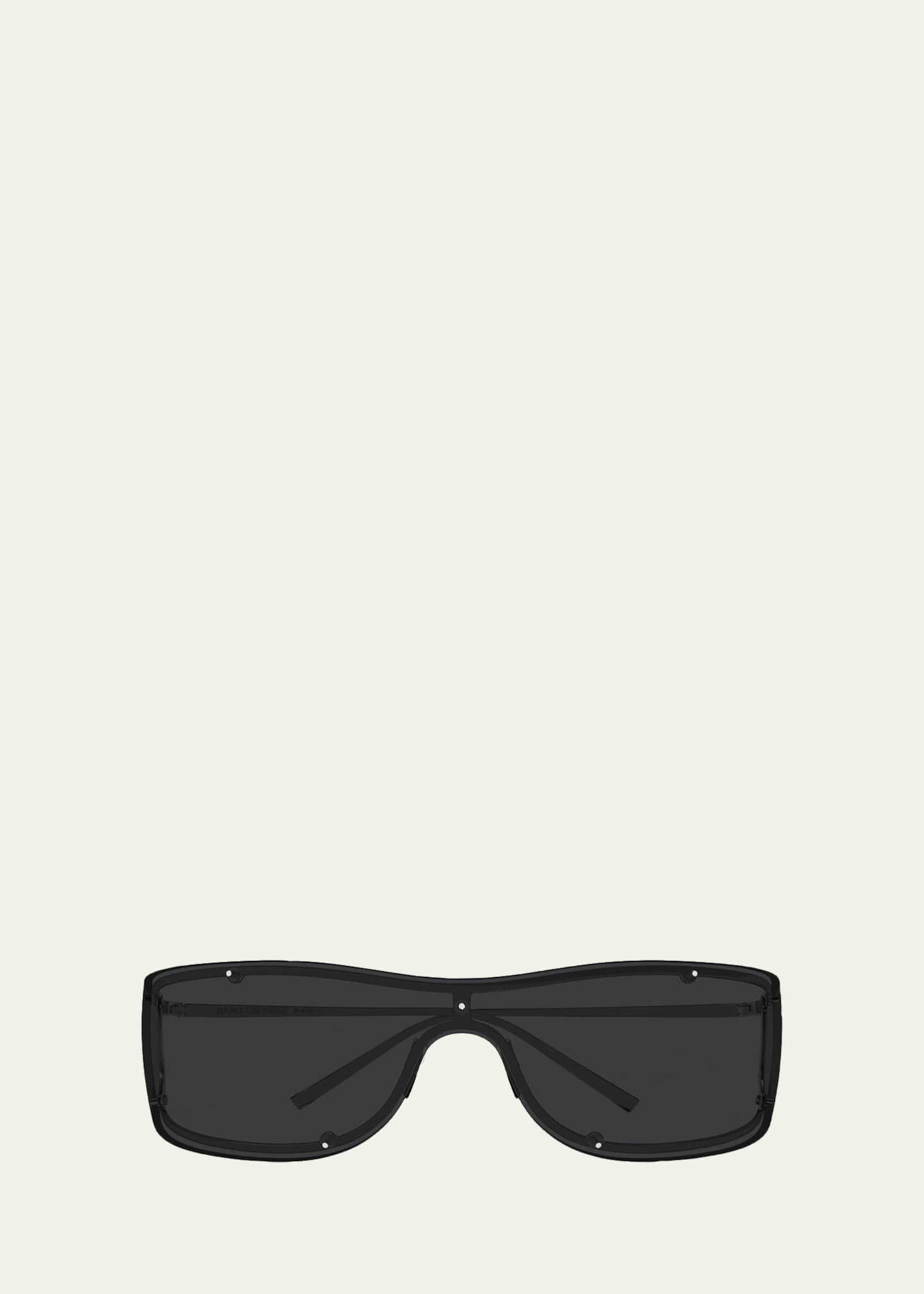 Saint Laurent SL 807 Rimless Shield Sunglasses - Bergdorf Goodman